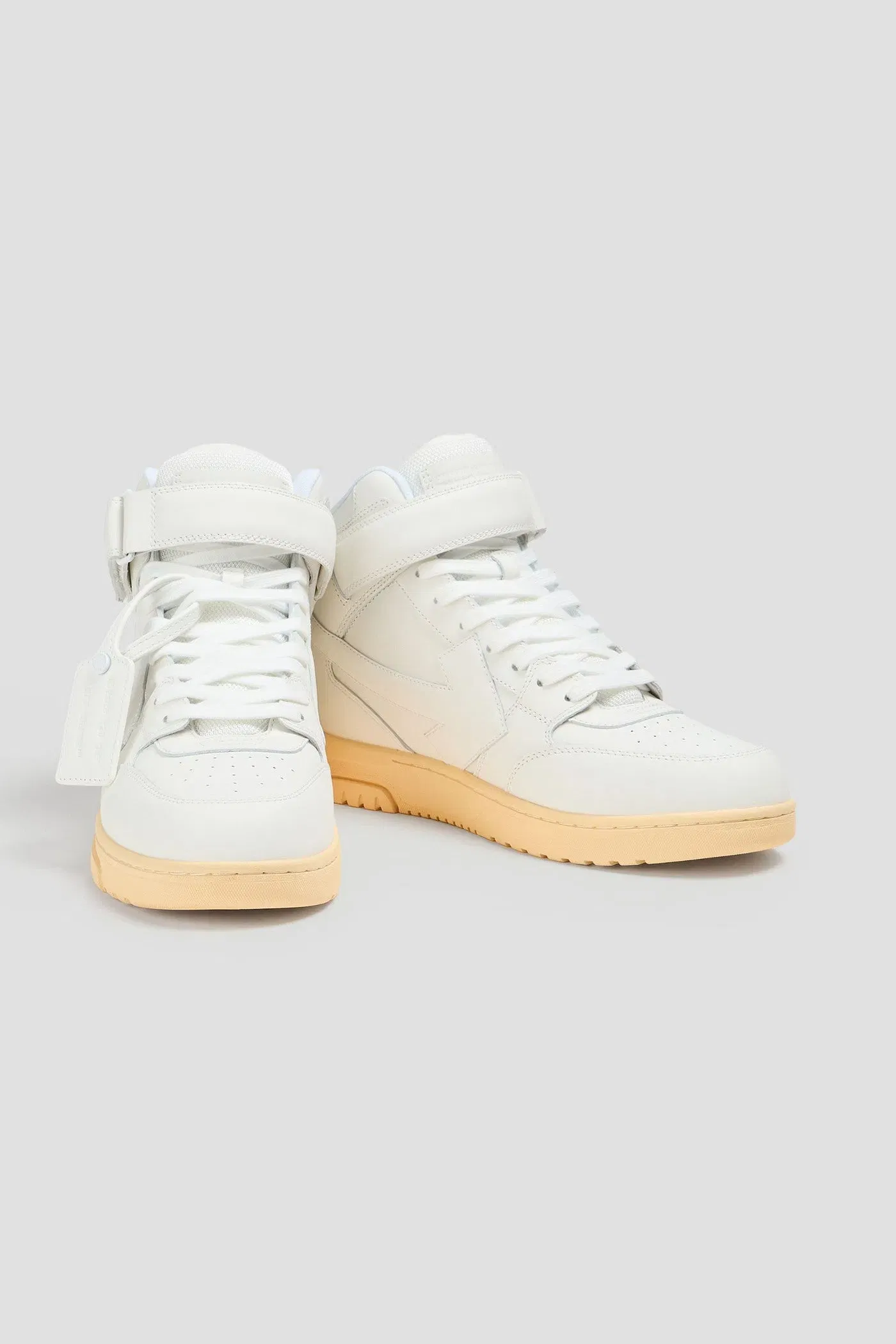 Off-White Out Of Office Leather High-Top Sneakers White