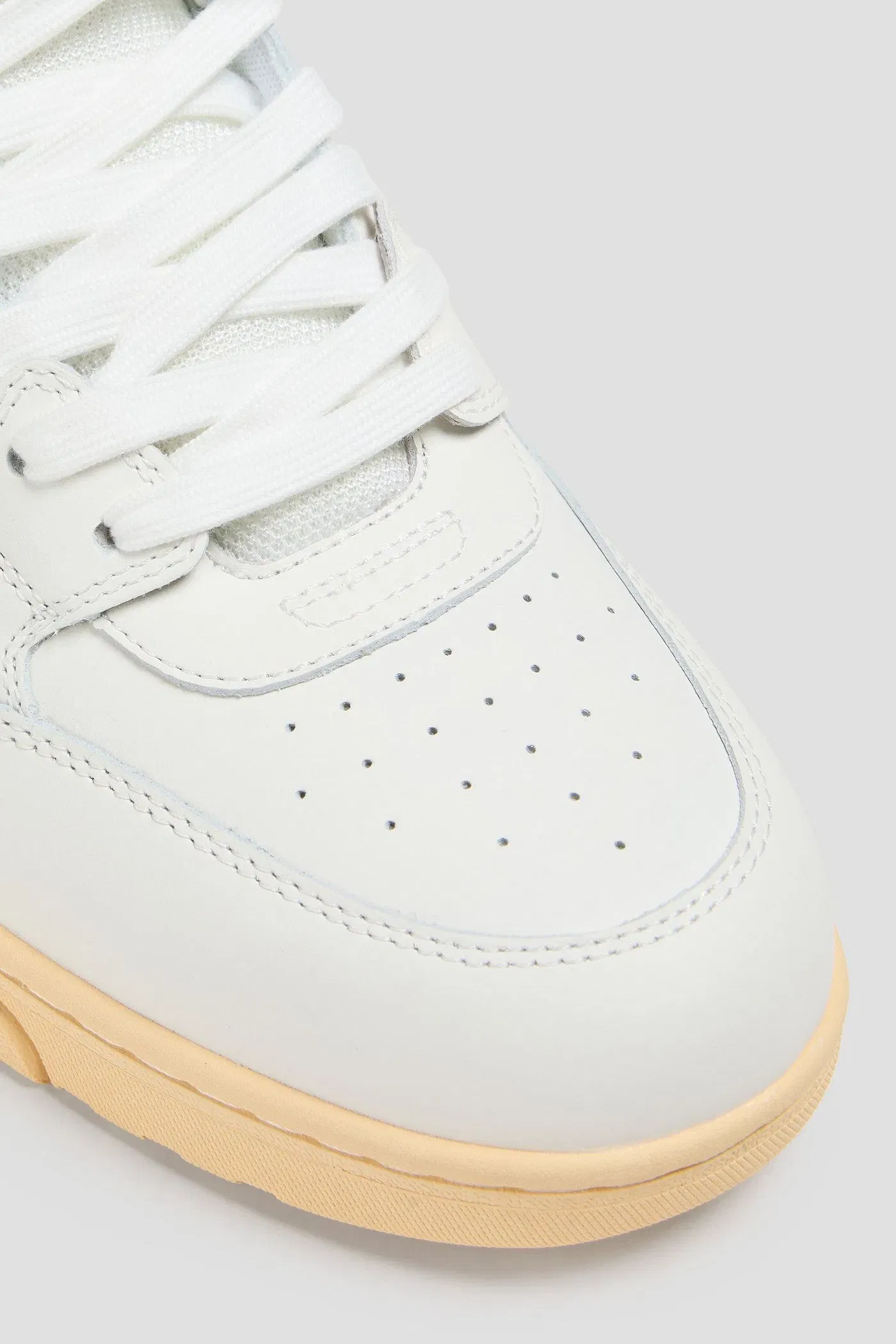 Off-White Out Of Office Leather High-Top Sneakers White