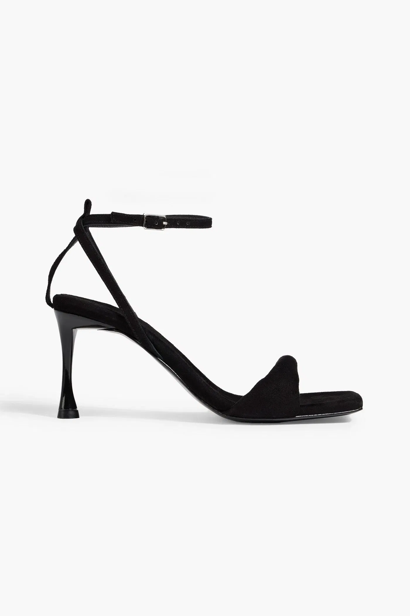 Tibi Hugh Suede Sandals Black Women's