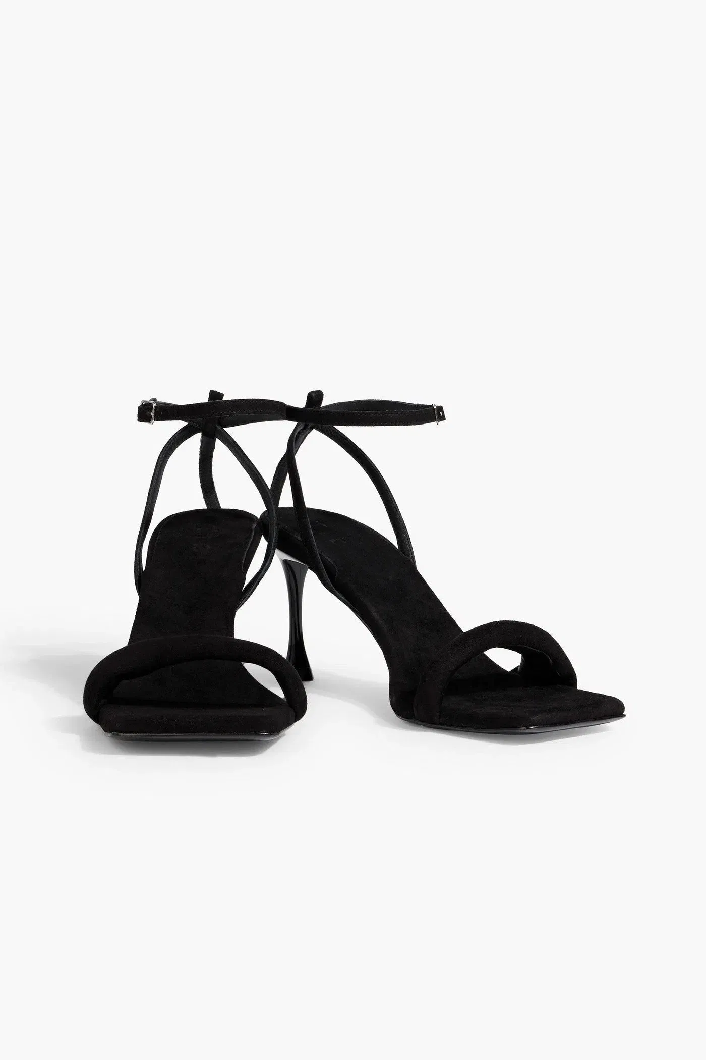 Tibi Hugh Suede Sandals Black Women's