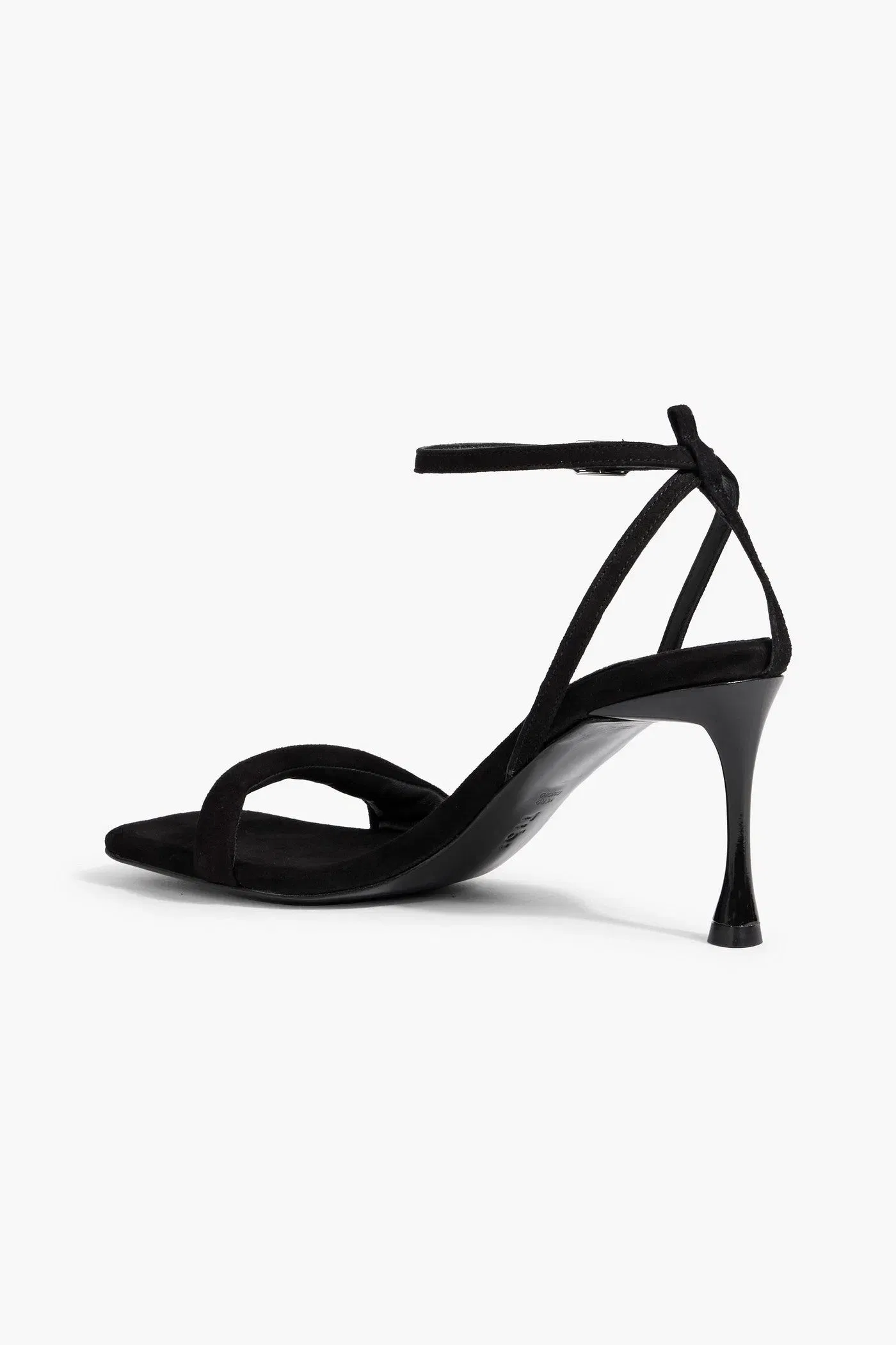 Tibi Hugh Suede Sandals Black Women's
