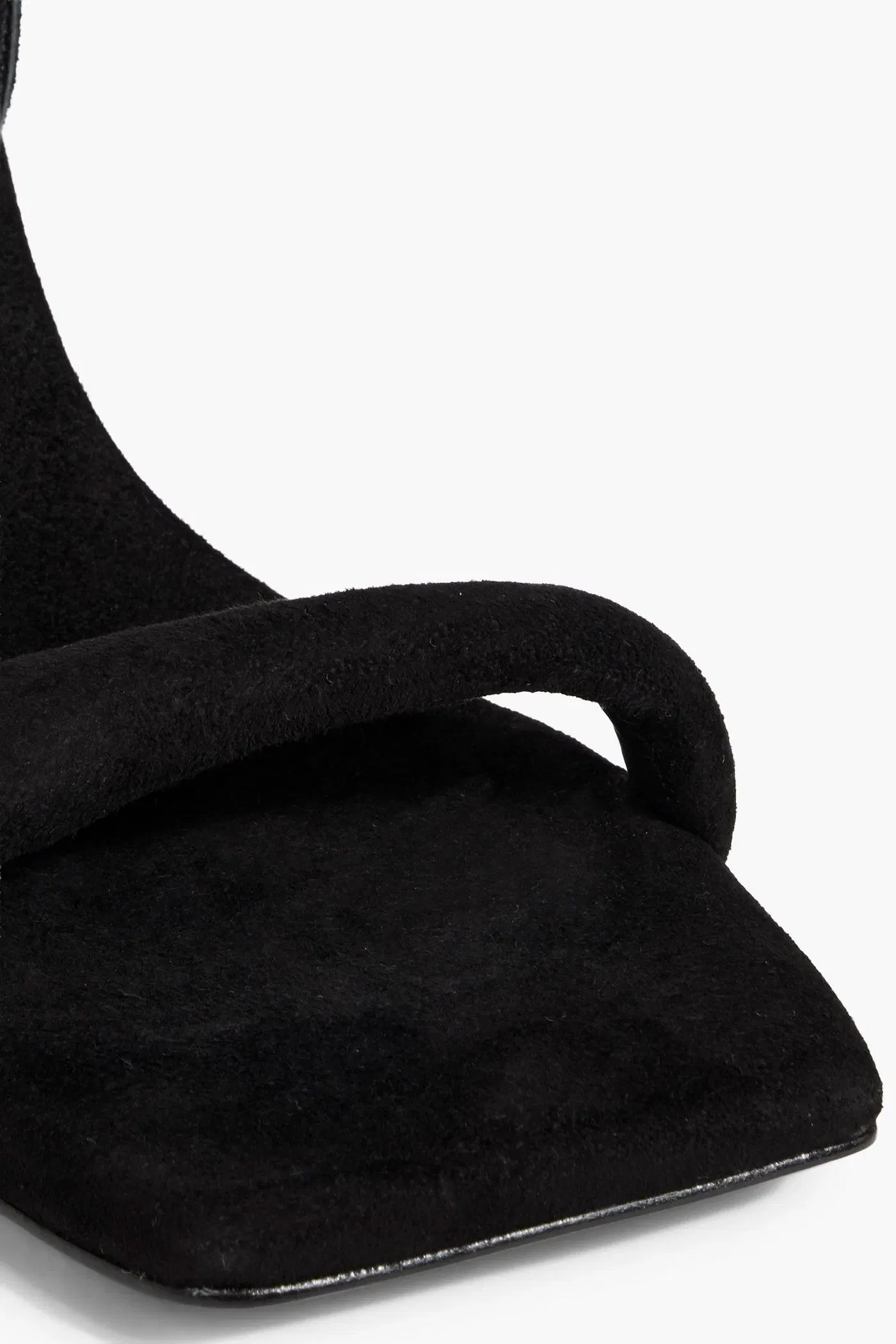 Tibi Hugh Suede Sandals Black Women's