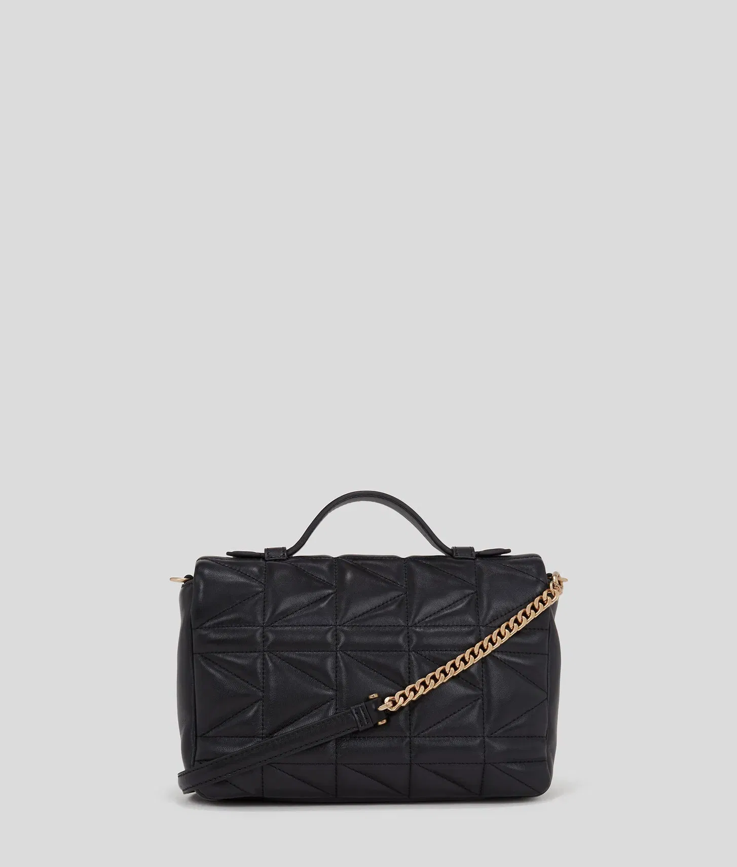 KarlLagerfeld Kkuilt Crossbody Top Handle Bag Black