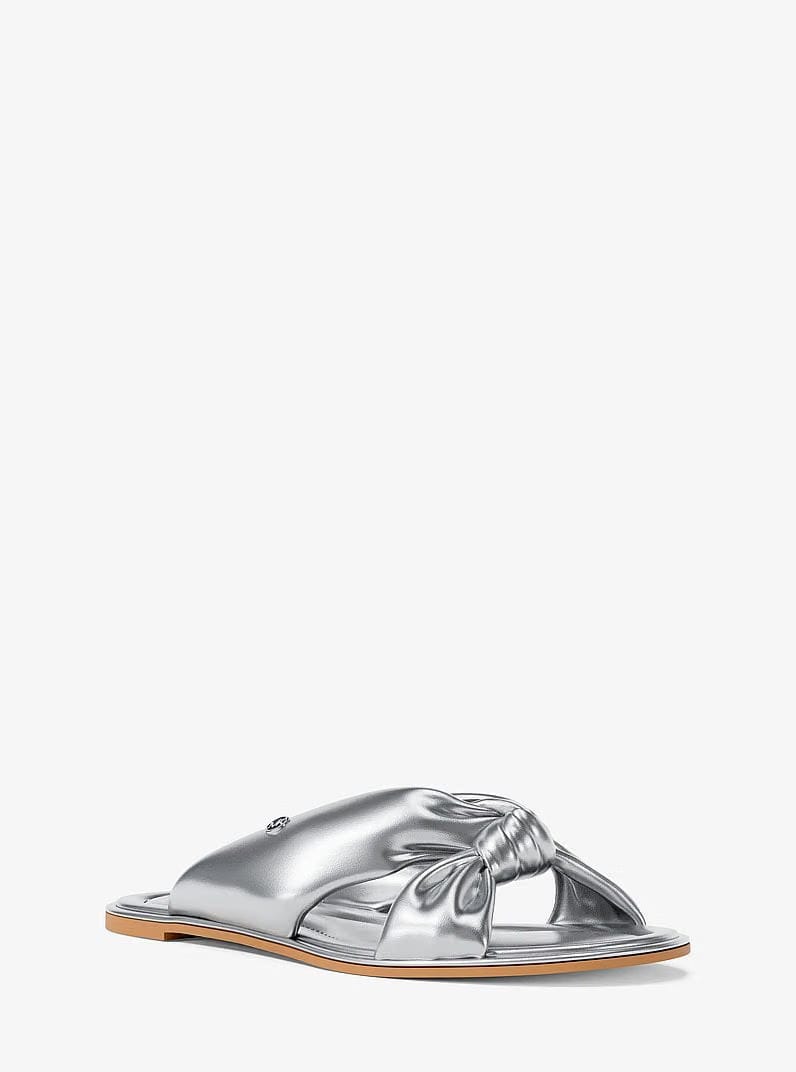 Michael Kors Elena Metallic Slide Sandal