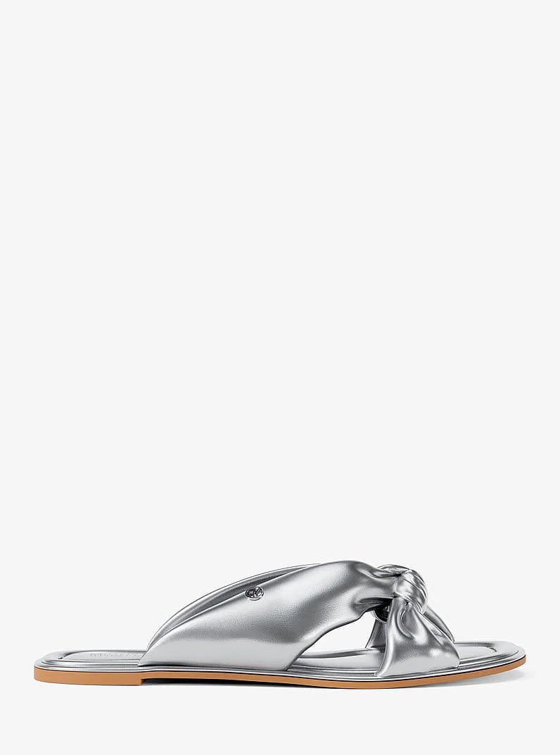 Michael Kors Elena Metallic Slide Sandal