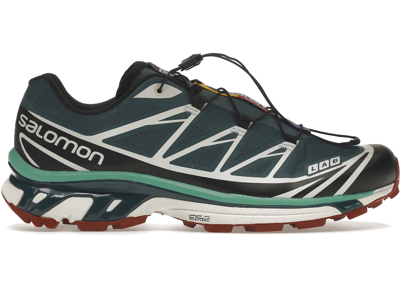 Salomon Xt-6 Deep Teal Biking Red