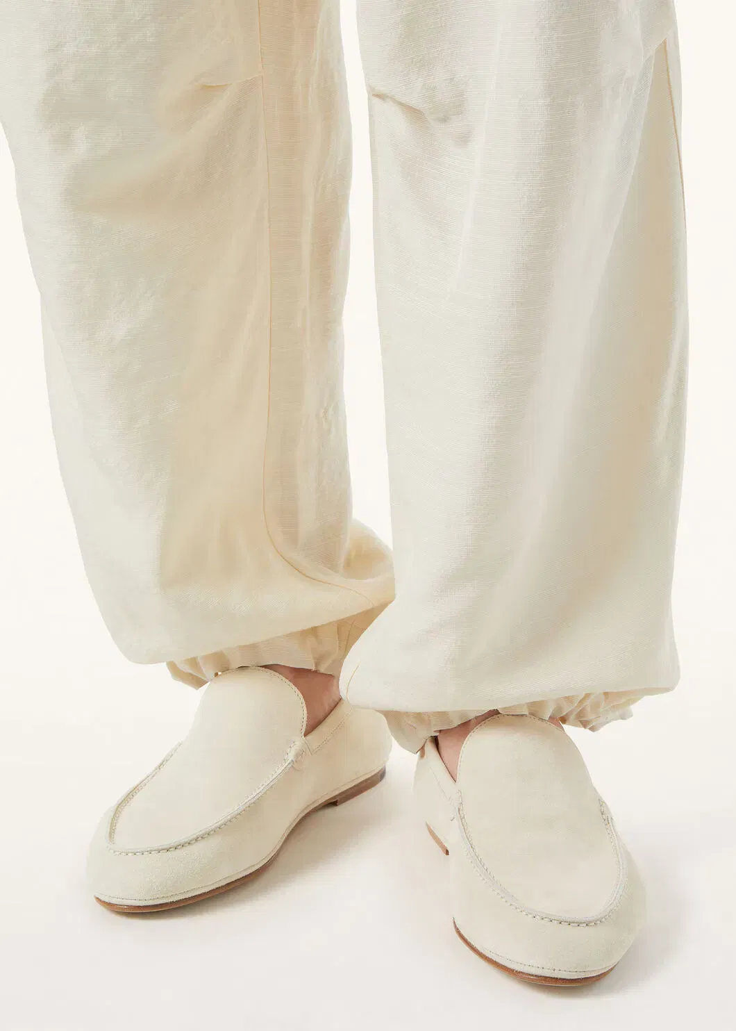 LoroPiana Summer Anton Walk Loafer Yogurt