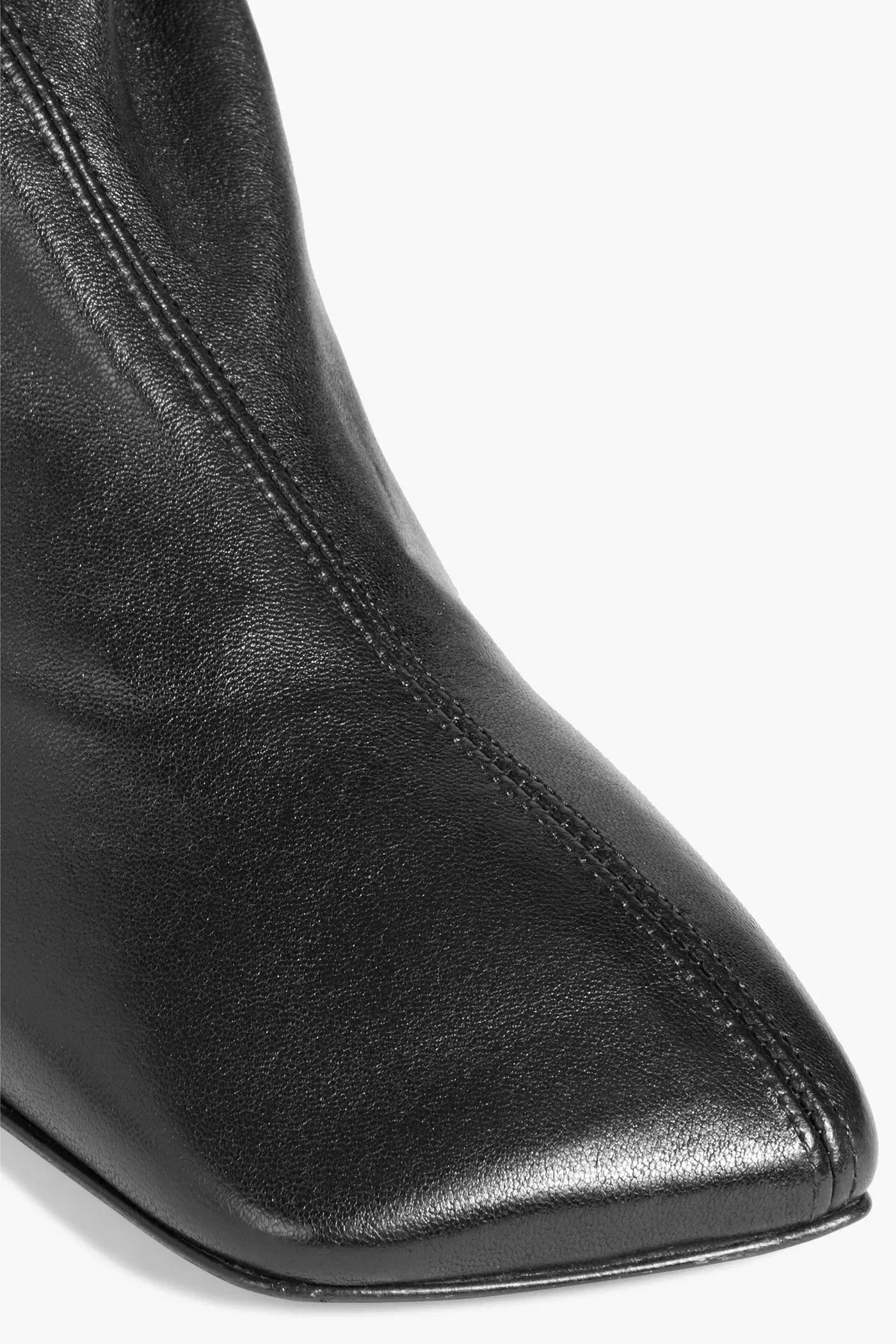 Jil Sander Leather Knee Boots Black Women's