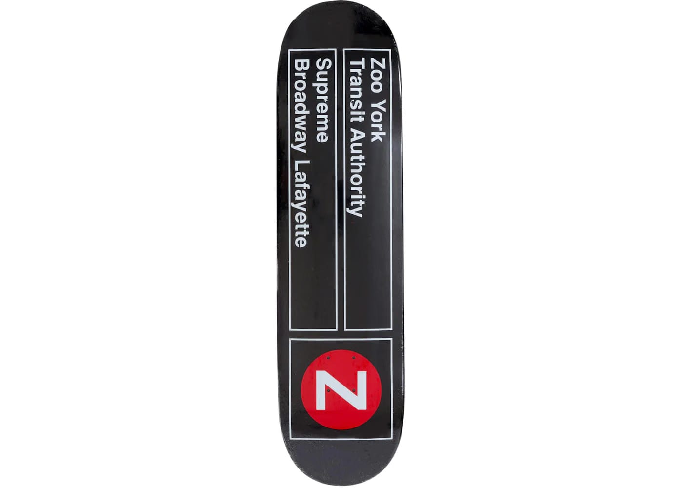 Supreme Zoo York Skateboard Deck Black