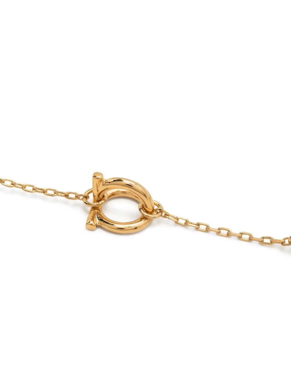 Gancini-charm rolo-chain necklace