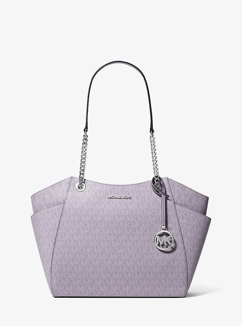 Michael Kors Jet Set Large Signature Logo Shoulder Bag Lilac