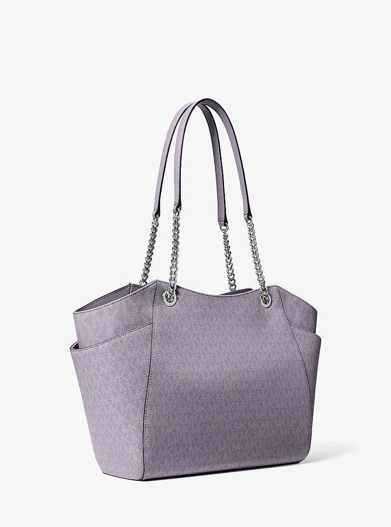 Michael Kors Jet Set Large Signature Logo Shoulder Bag Lilac