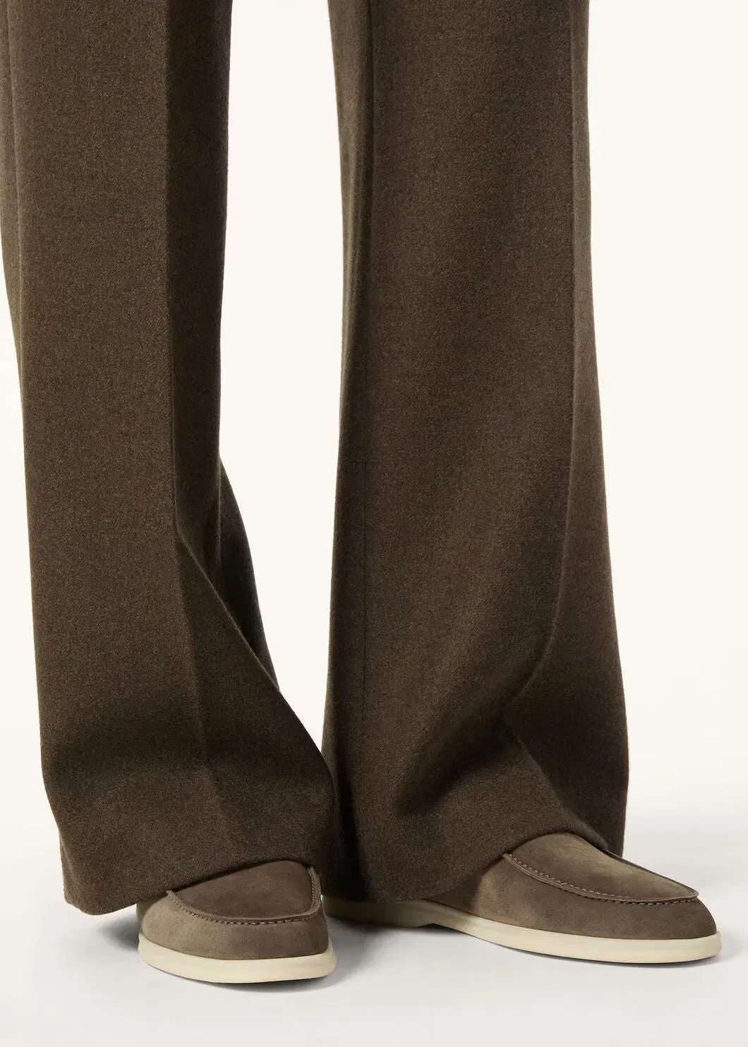 LoroPiana Open Walk Ankle Boot Grey Moss