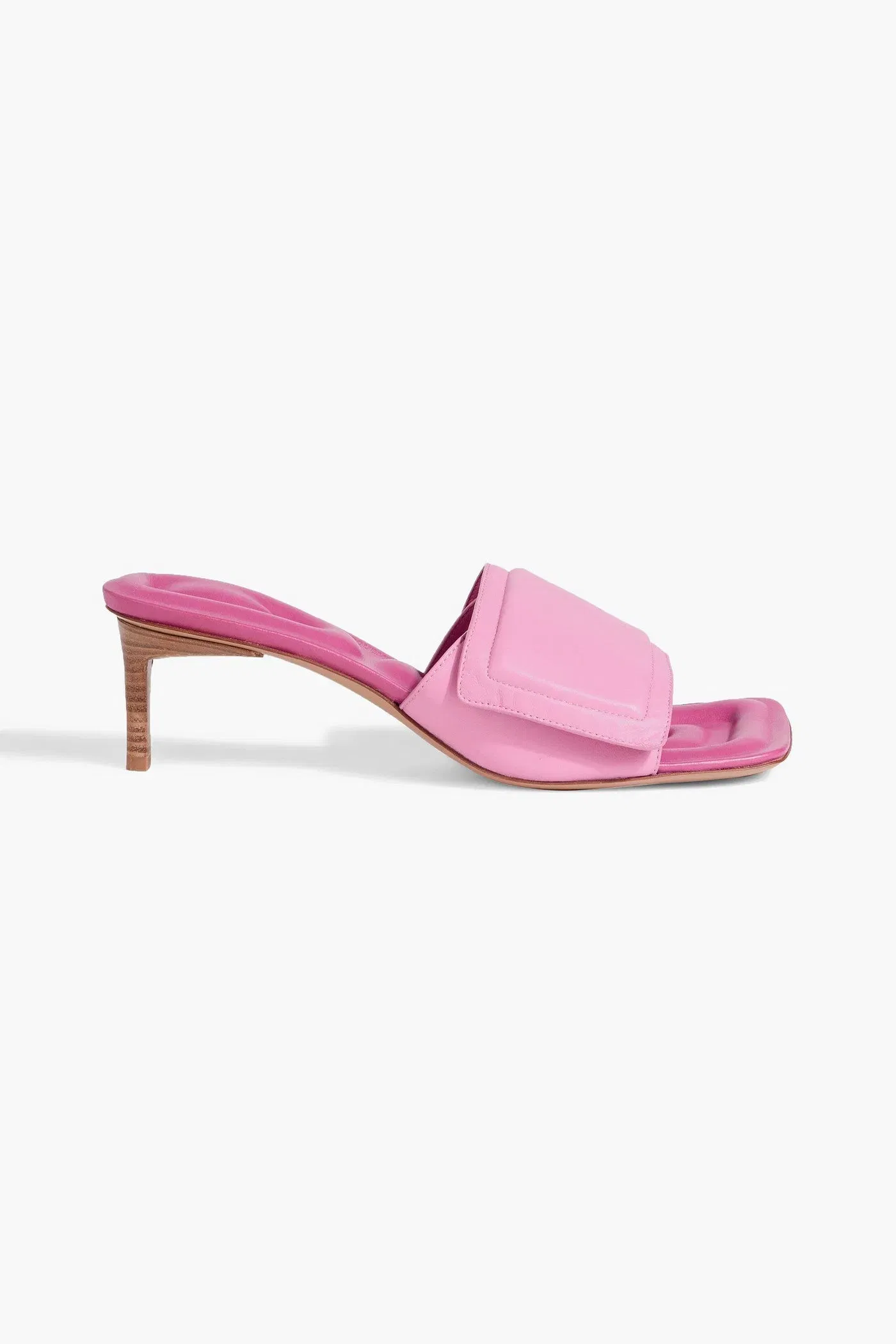 Jacquemus Piscine Padded Leather Mules Pink Women's