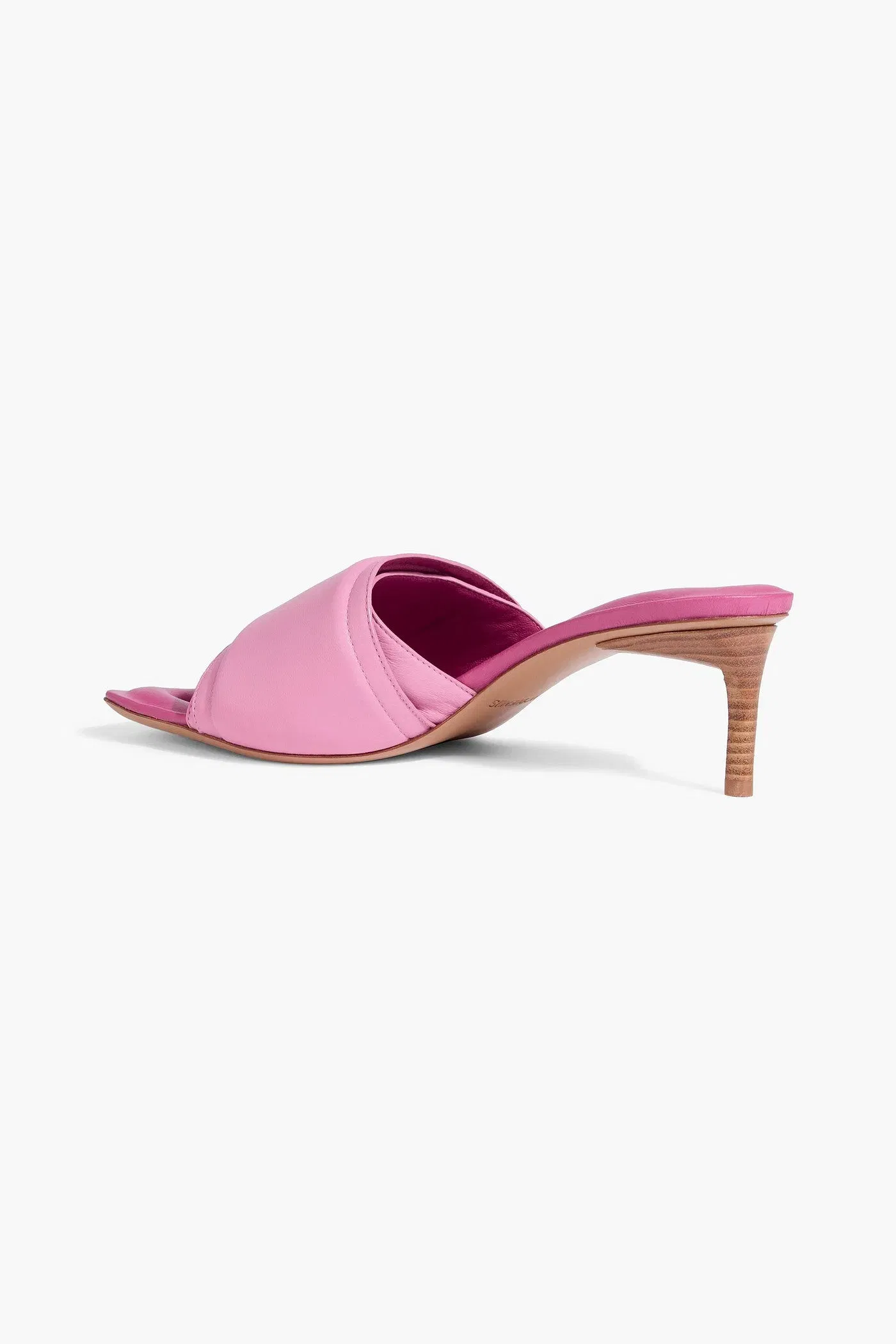 Jacquemus Piscine Padded Leather Mules Pink Women's