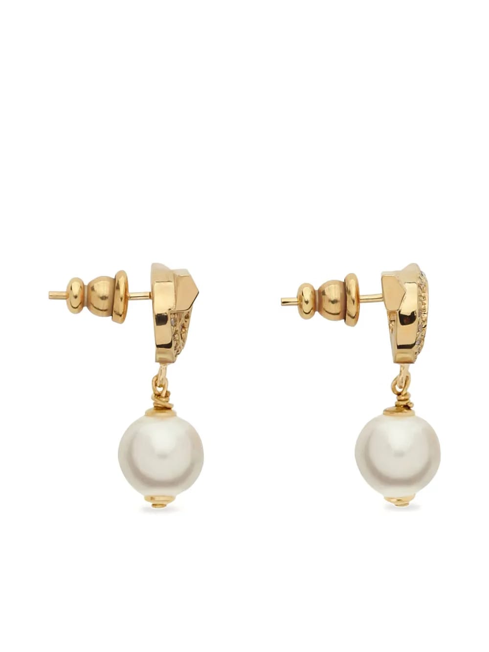 Gancini Pearl-shaped Earrings