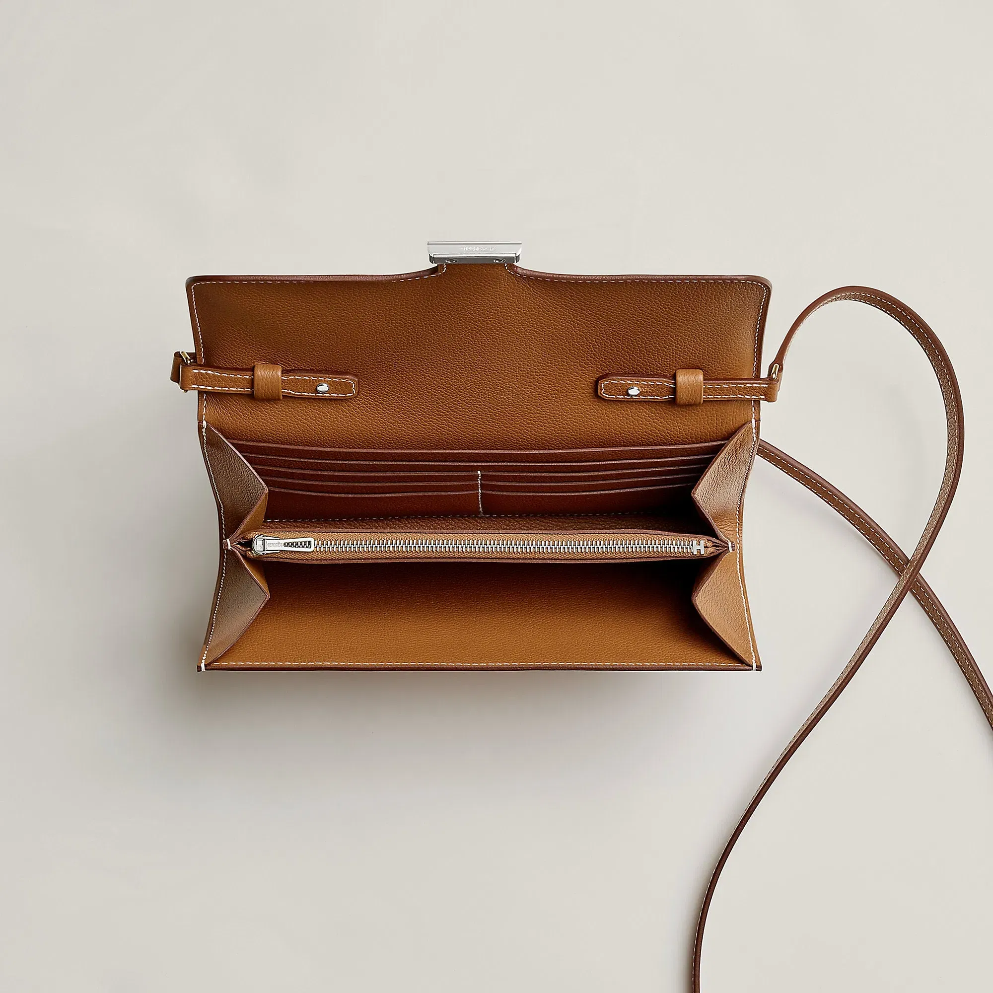 Hermes Constance To Go Wallet Bleu Thalassa
