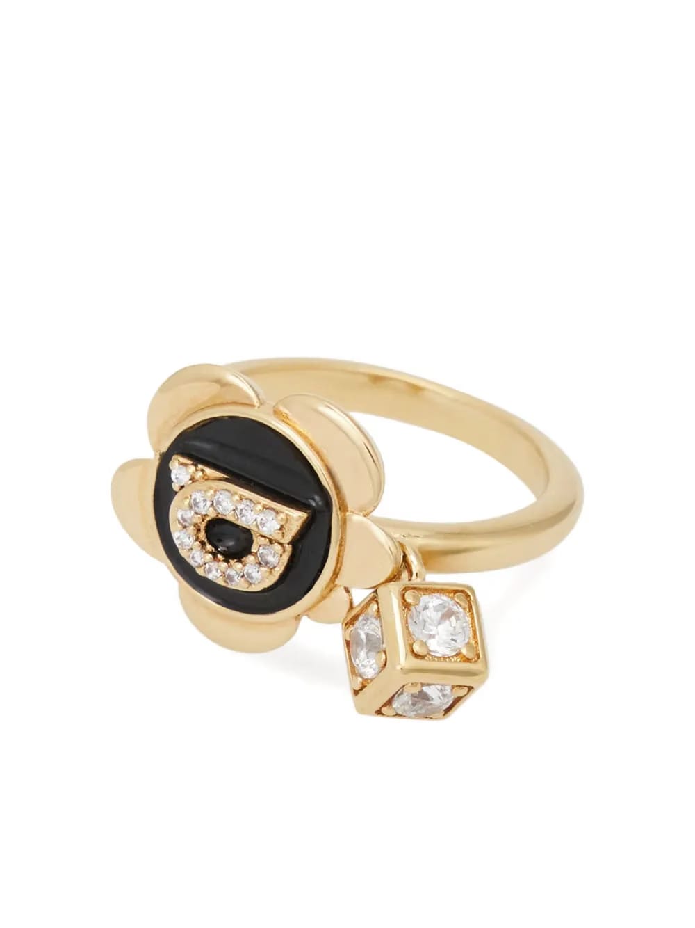 Gancini charm ring
