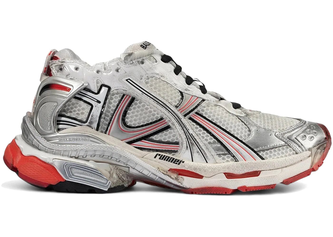 Balenciaga Runner White Red Black