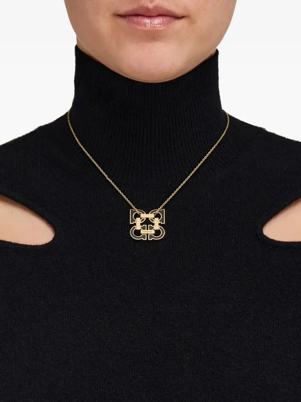 Gancini-pendant necklace