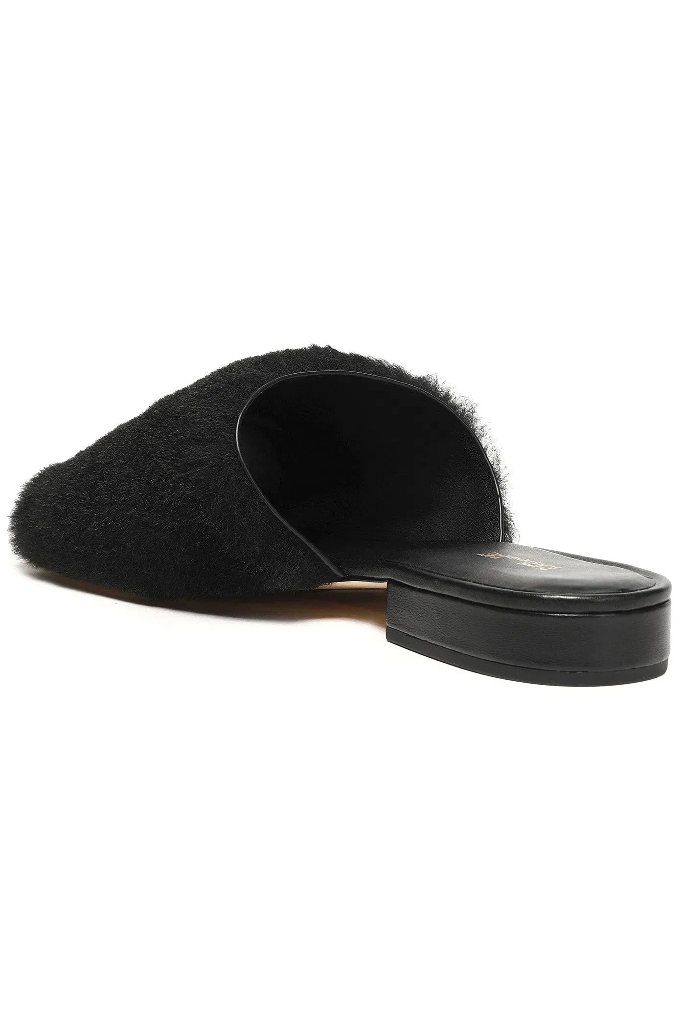 Diane Von Furstenberg Santi Shearling Slides Black Women's
