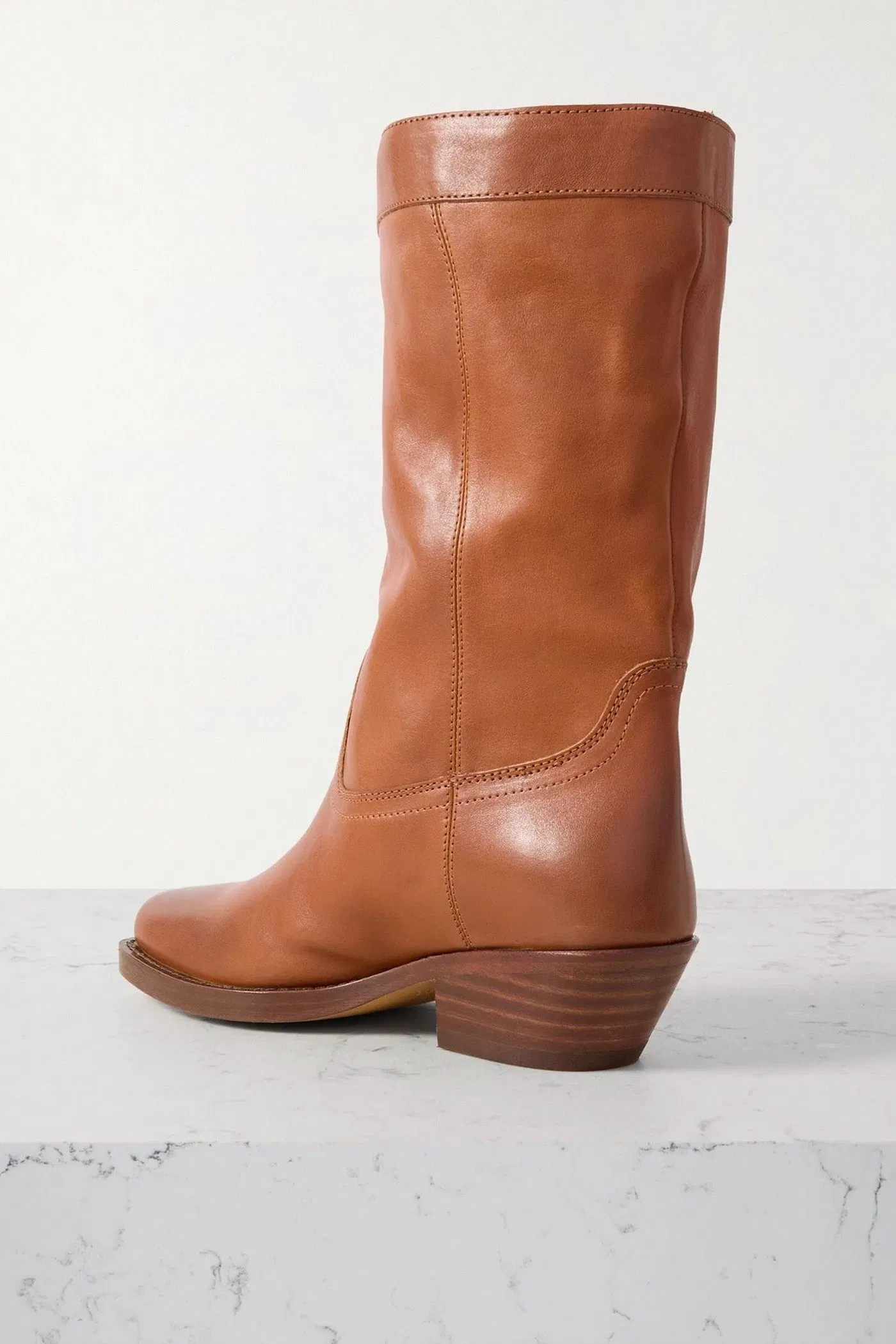 Isabel Marant Ademe Leather Boots Tan Women's