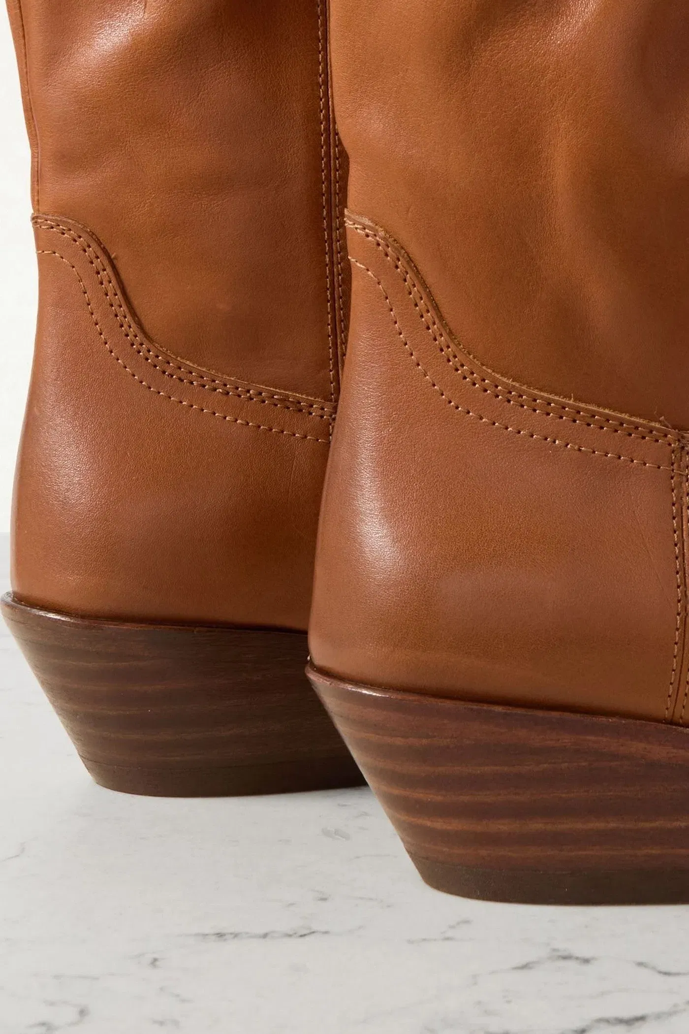 Isabel Marant Ademe Leather Boots Tan Women's
