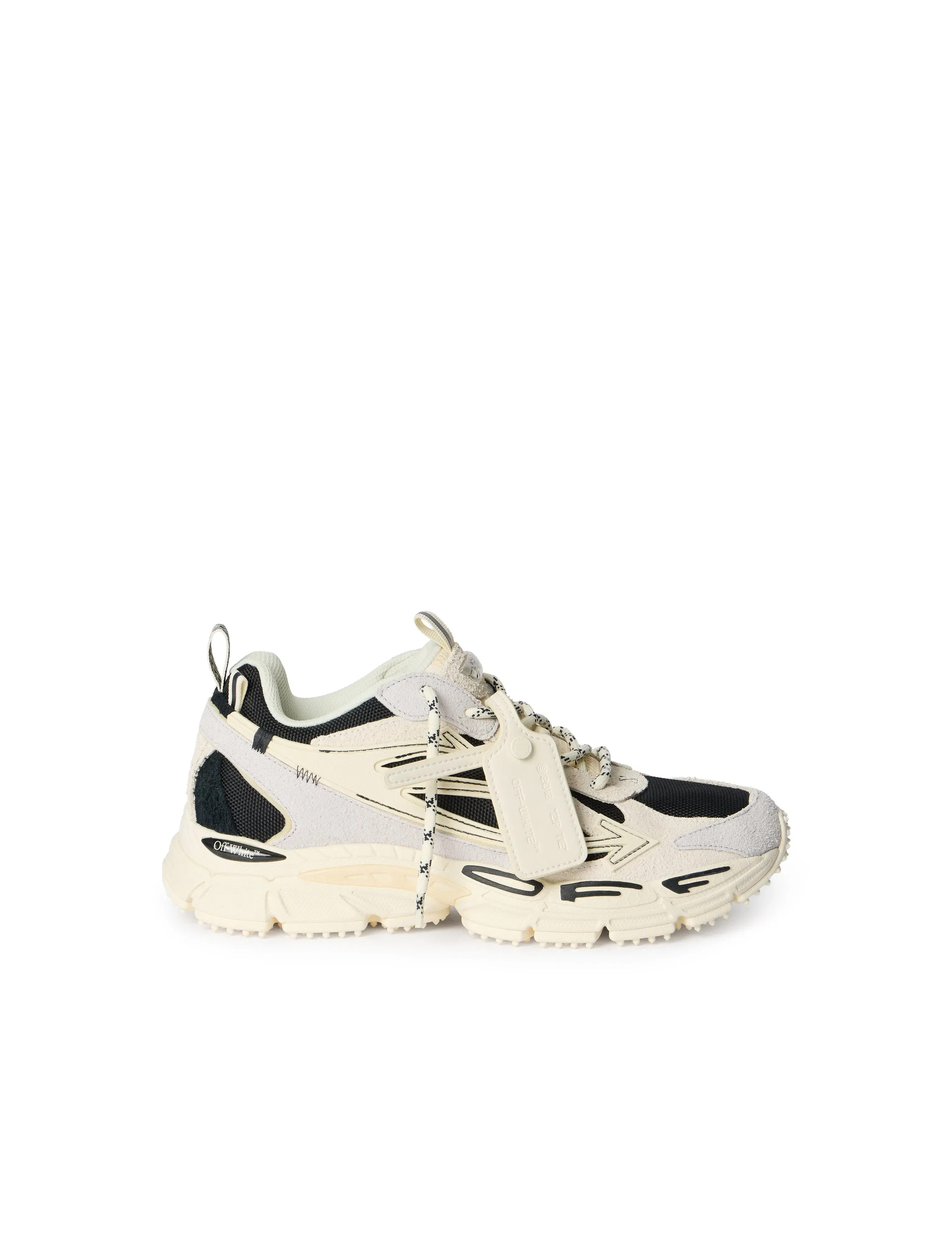 Off-White Be Right Back Suede Sneakers Womens White