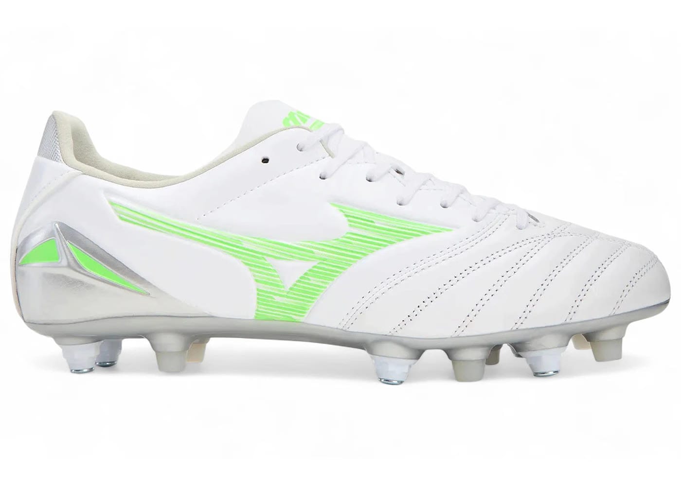 Mizuno Morelia Neo Iv Pro Mix White Neon Green Cool Gray