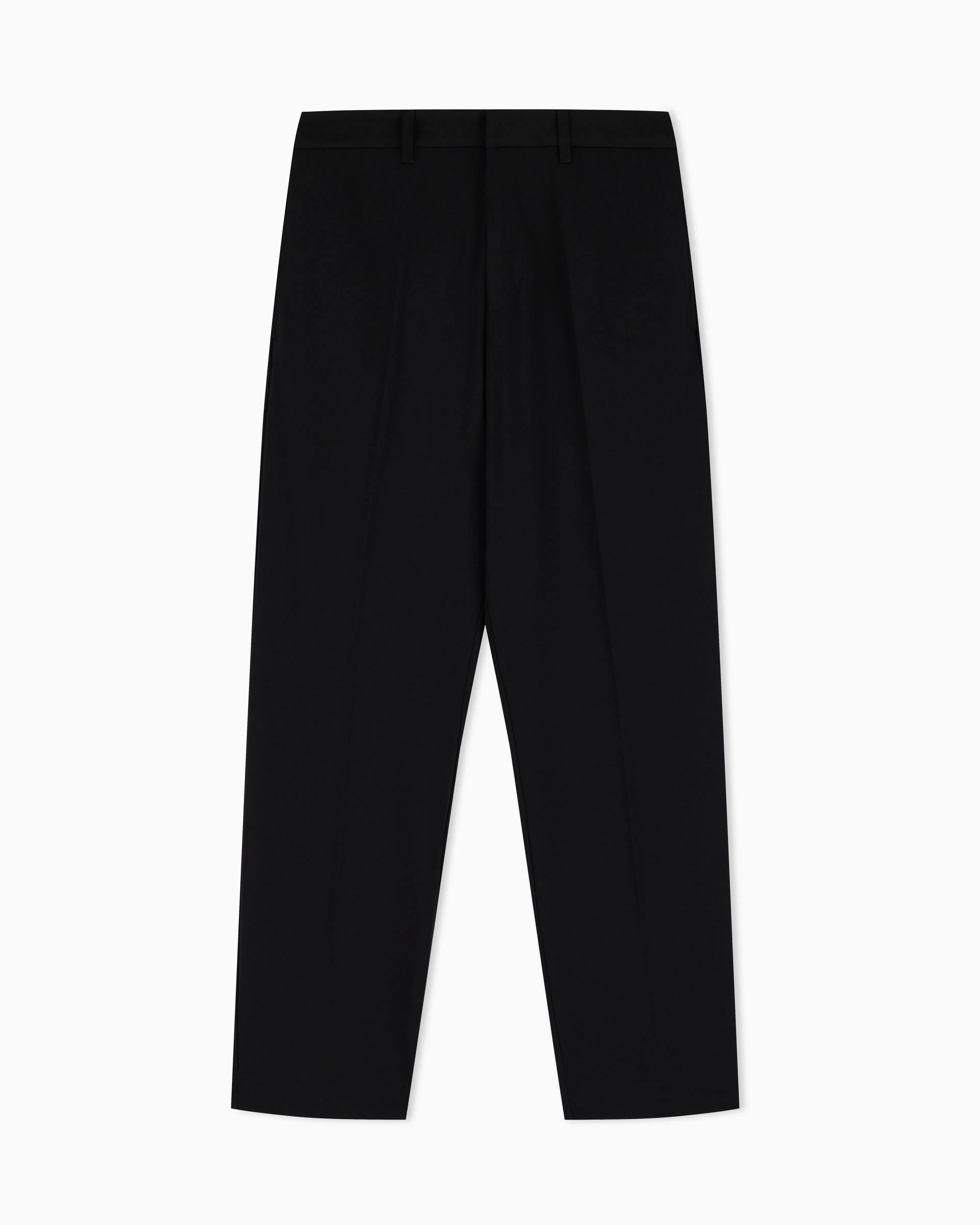 Emporio Armani Waffle-effect armure fabric trousers