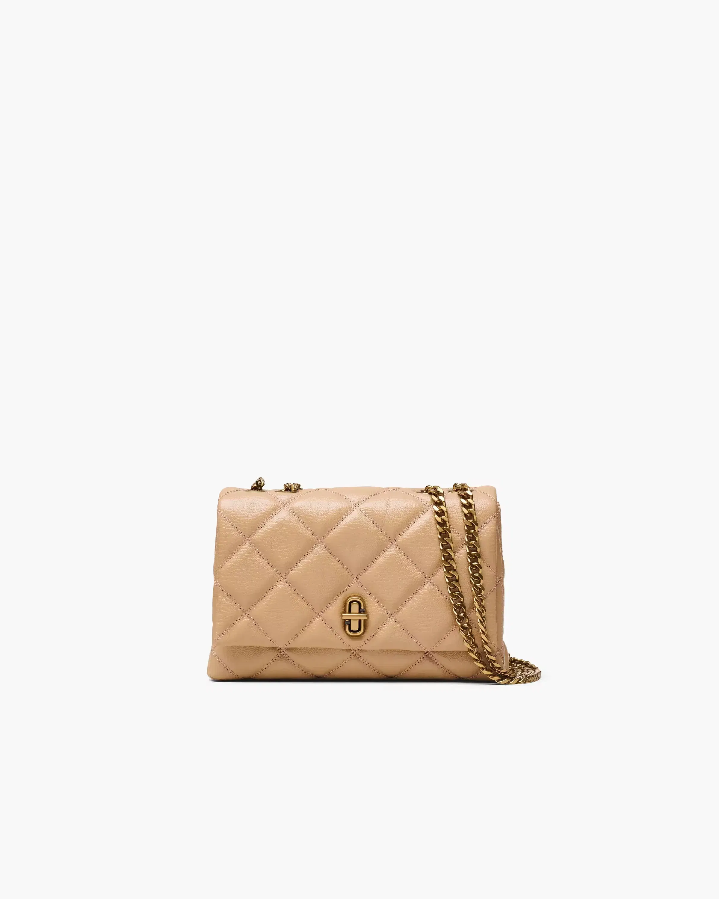 Marc Jacobs The Quilted Slim Dual Convertible Shoulder Bag Camel