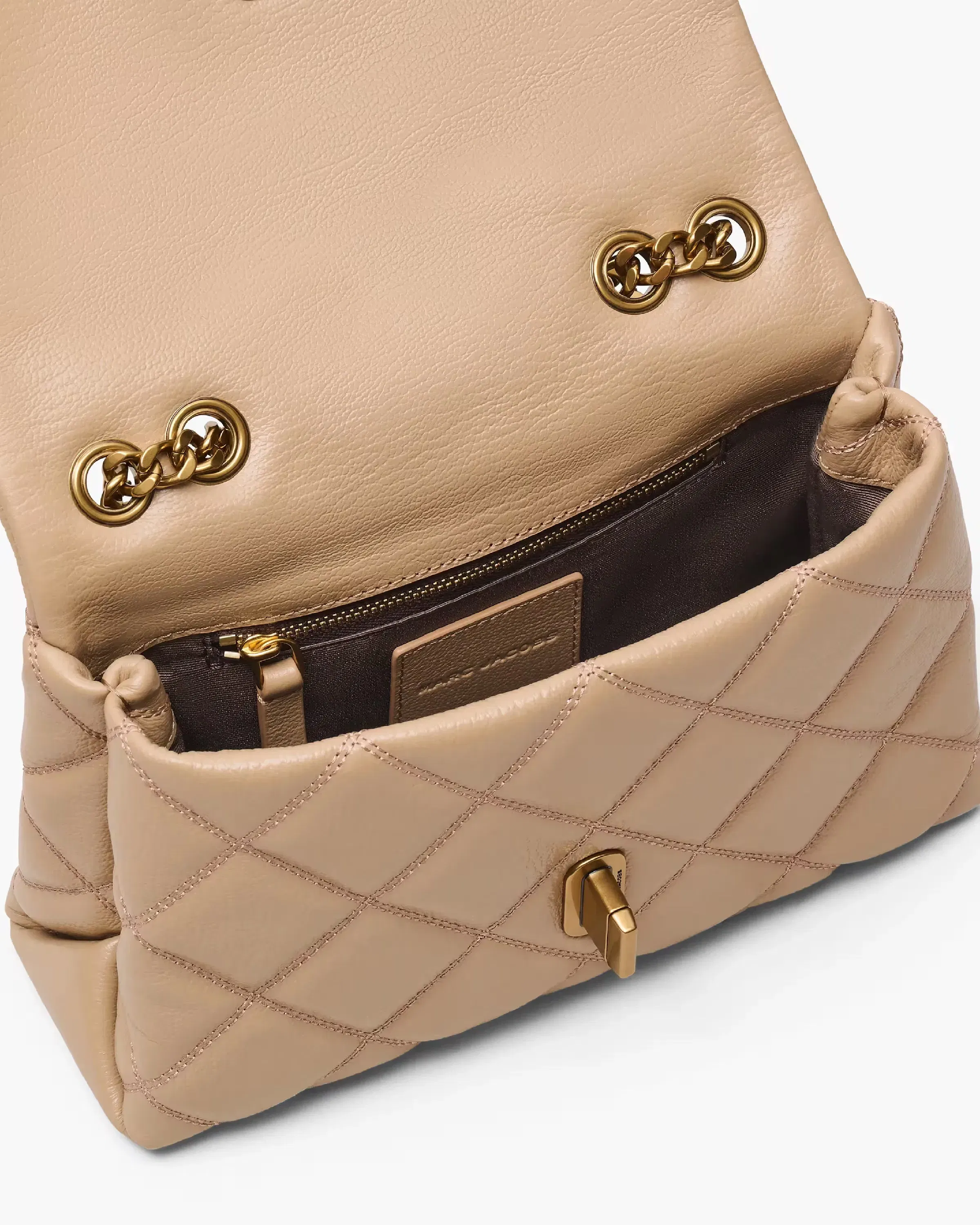 Marc Jacobs The Quilted Slim Dual Convertible Shoulder Bag Camel
