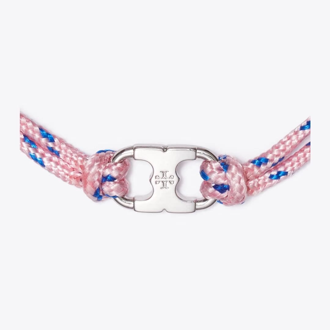 Tory Burch Embrace Ambition Bracelet Tory Silver / Pink