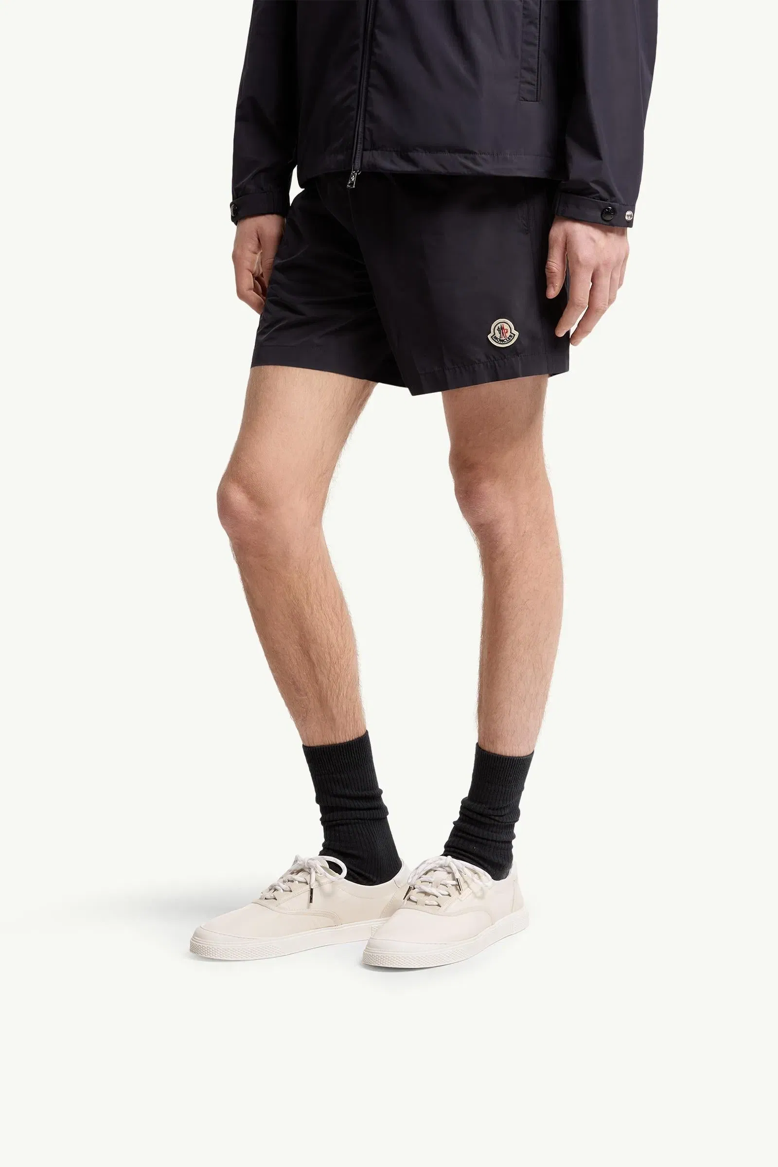 Moncler Vera Leisure Nylon Sneakers Light Beige