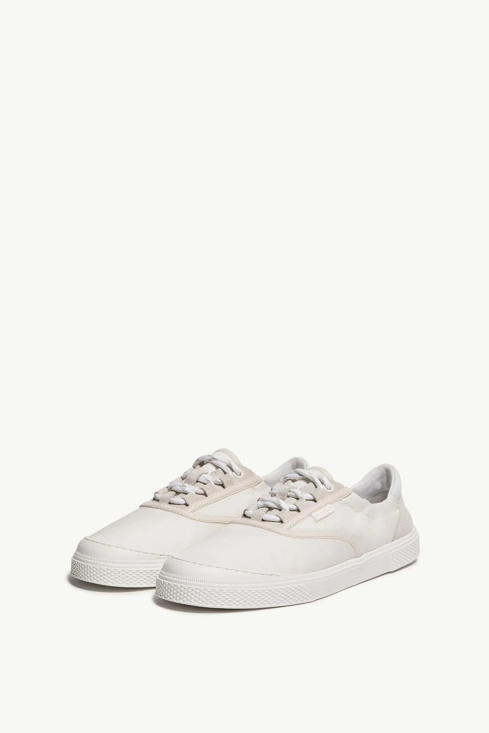 Moncler Vera Leisure Nylon Sneakers Light Beige