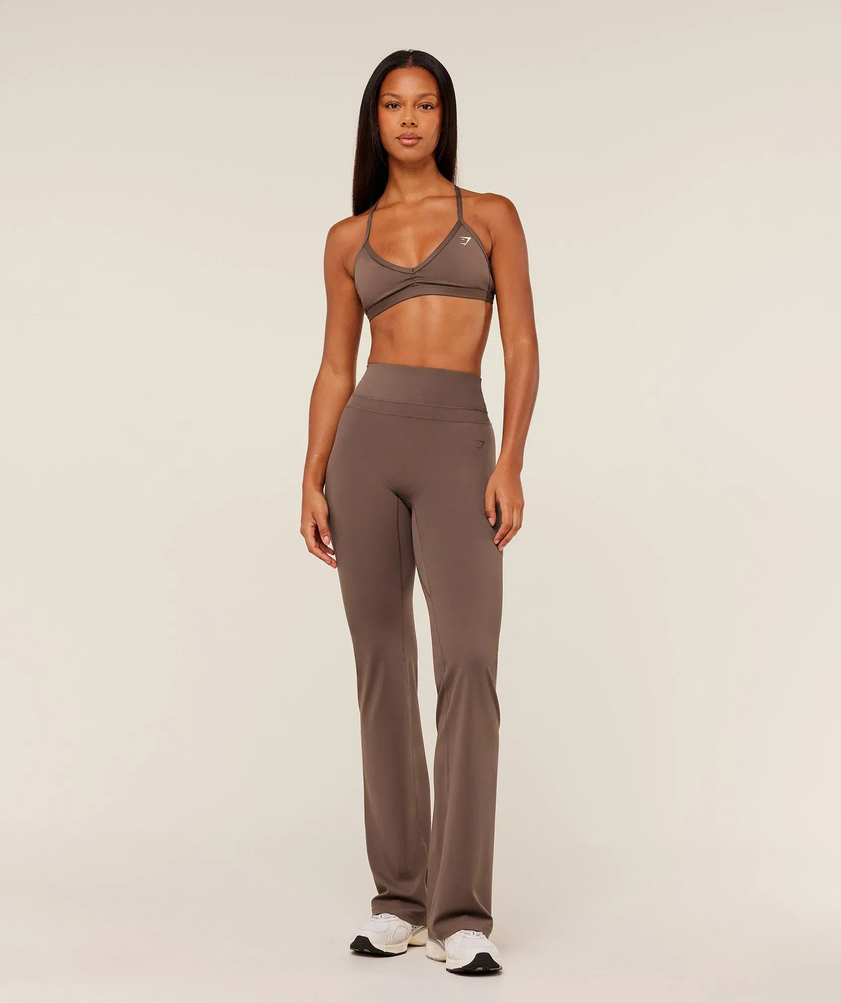 Women's Gymshark Whitney Tall Flared Legging Soft Brown