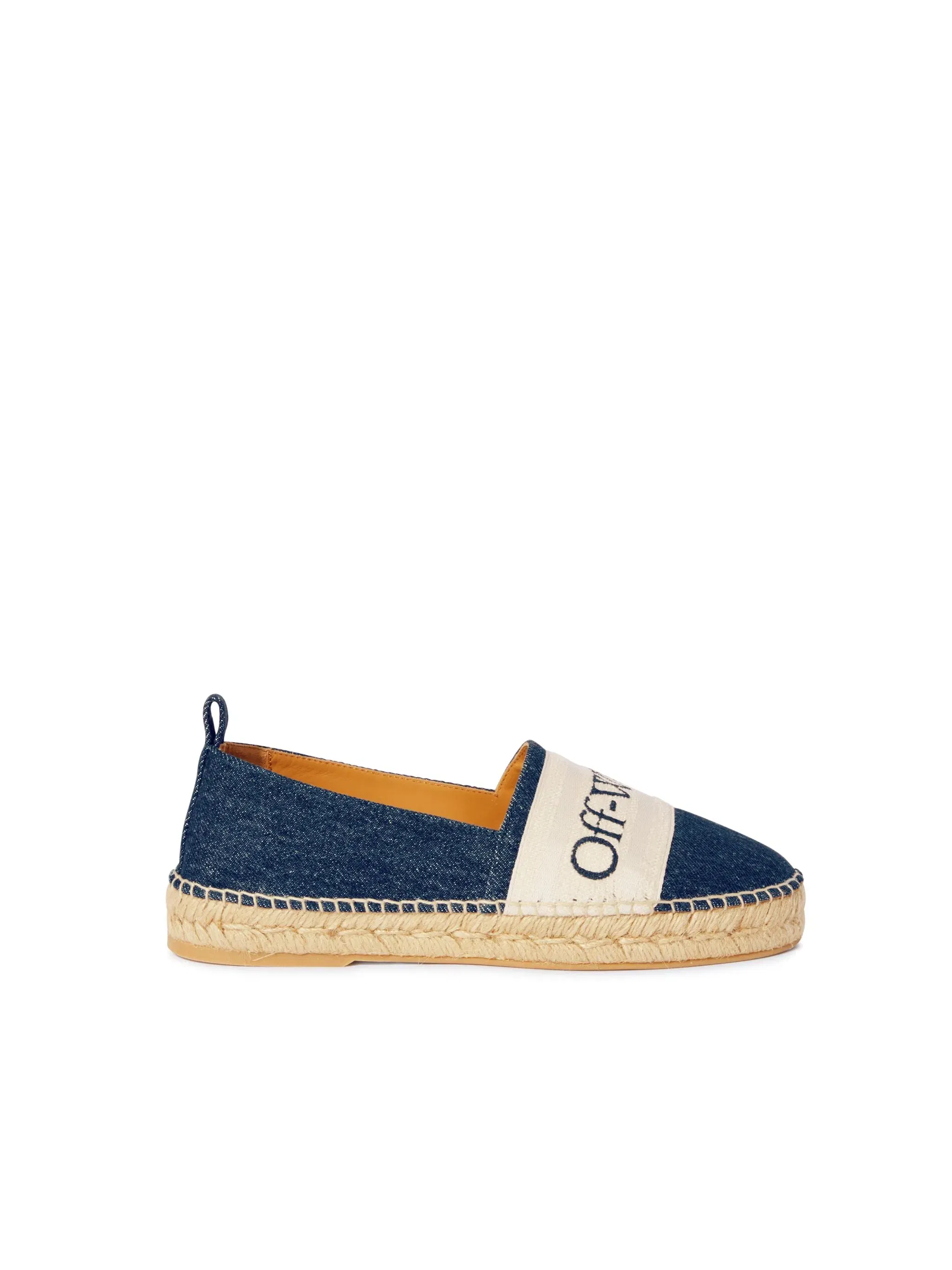Off-White Bookish Denim Espadrilles Womens Blue