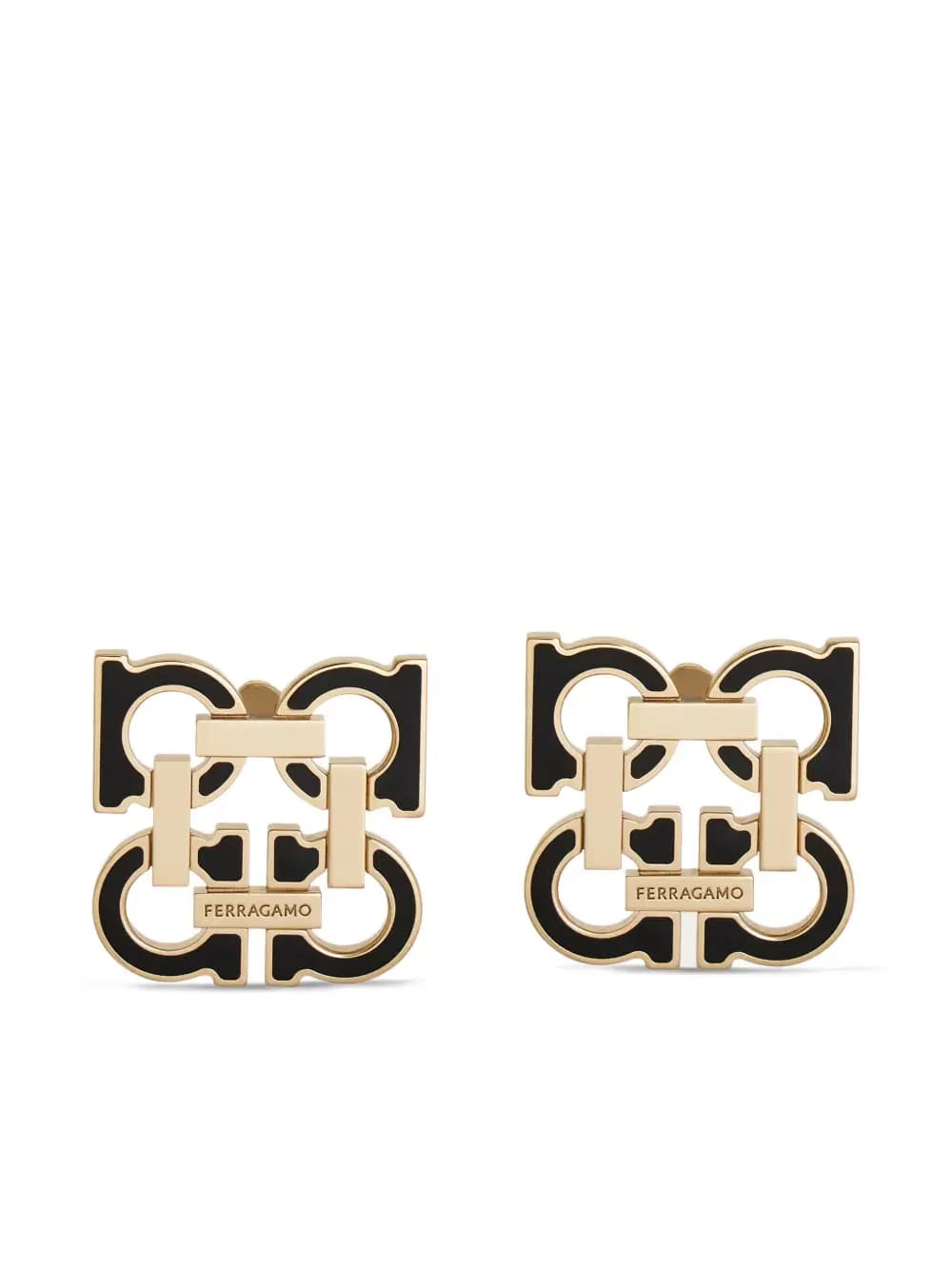 Four Gancini earrings