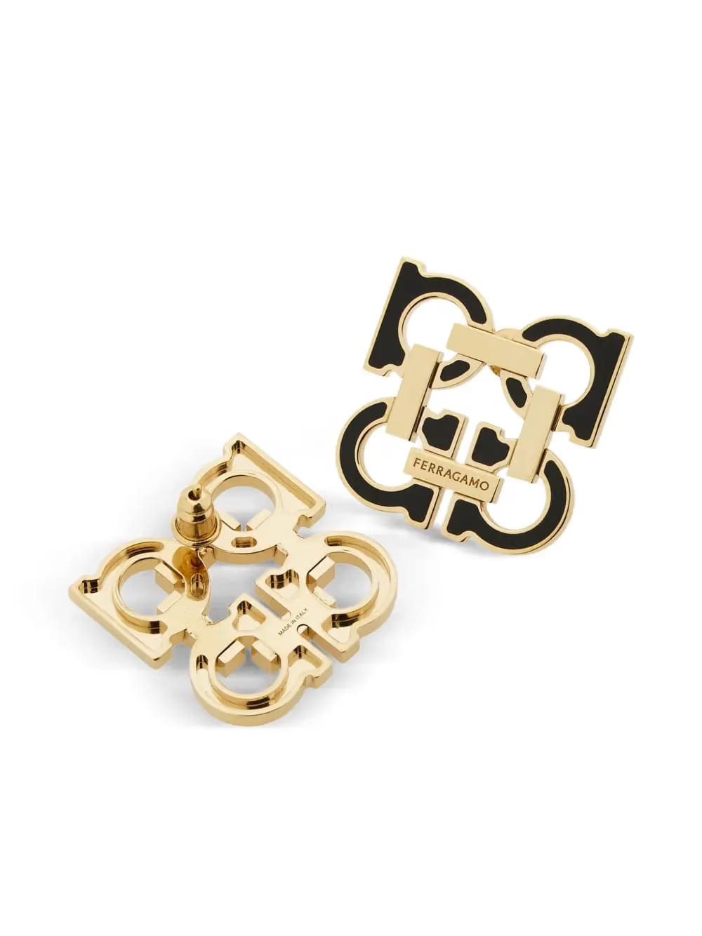 Four Gancini earrings