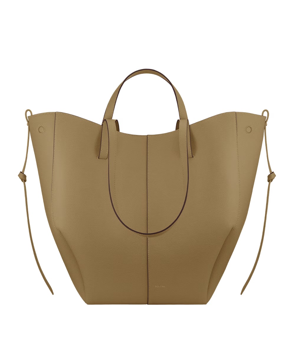 Polene Cyme Tote Textured Smoky Olive