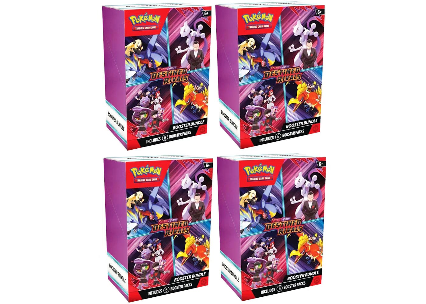 2025 Pokemon Scarlet & Violet Destined Rivals Booster Bundle 4X Lot
