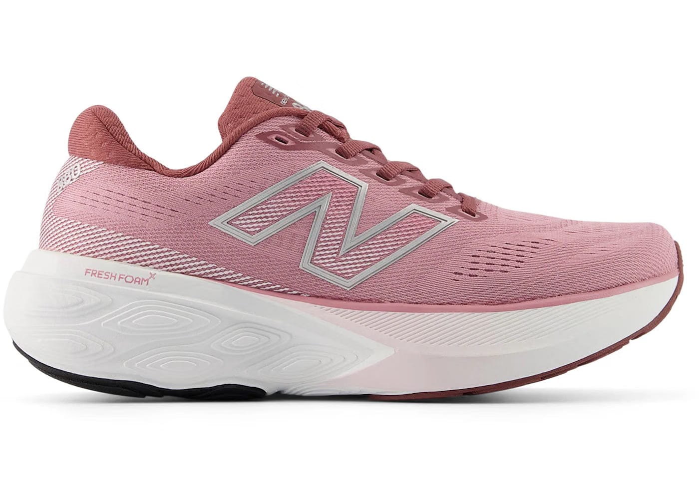 New Balance Fresh Foam 880V15 Washed Burgundy Pink Taffy Silver Metallic Womens