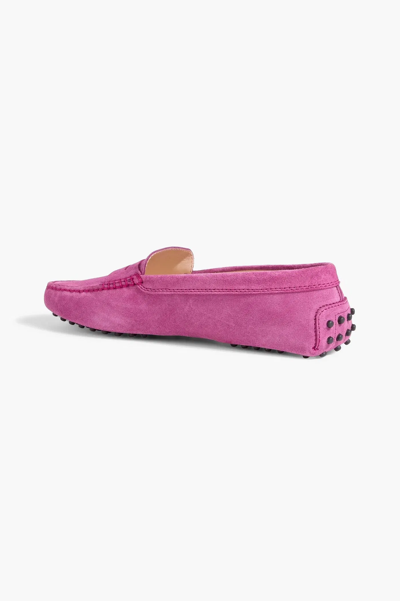 Tod's Gommino Suede Loafers Magenta Women's