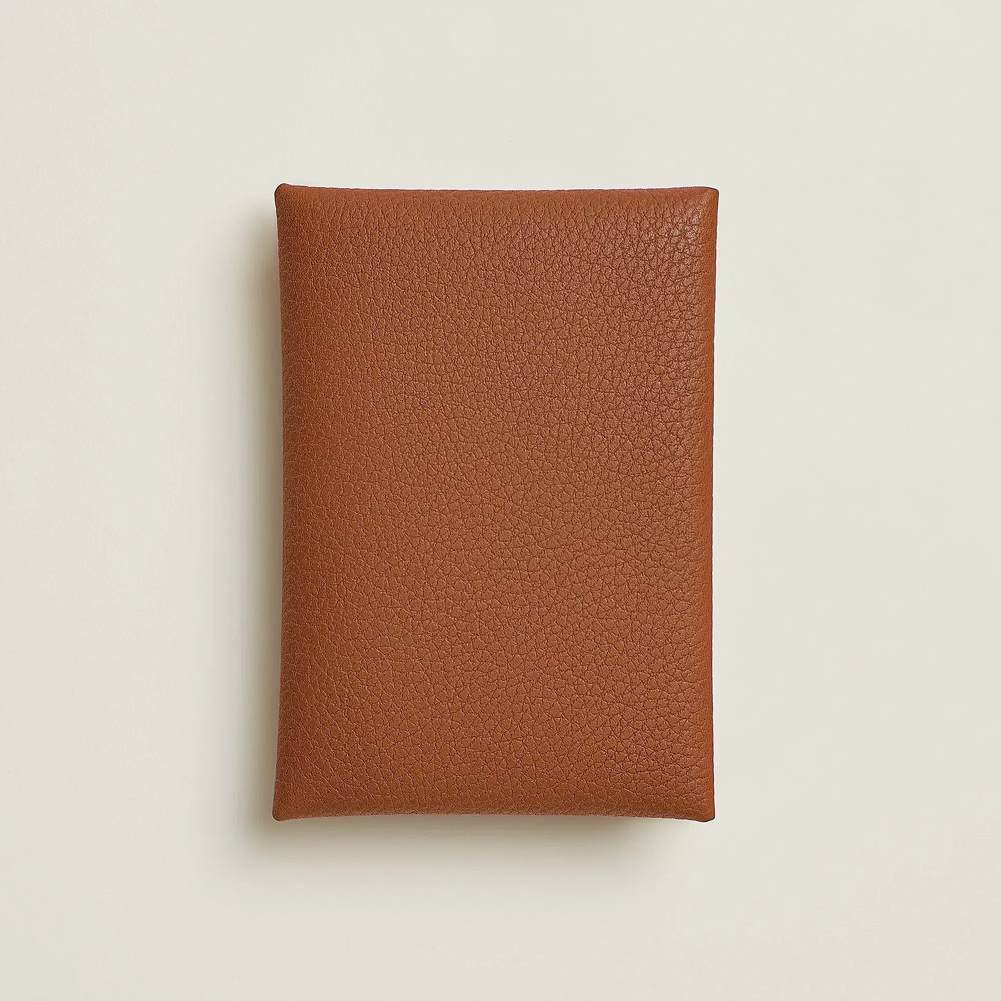 Hermes Calvi Duo Compact Card Holder Jaune Citron