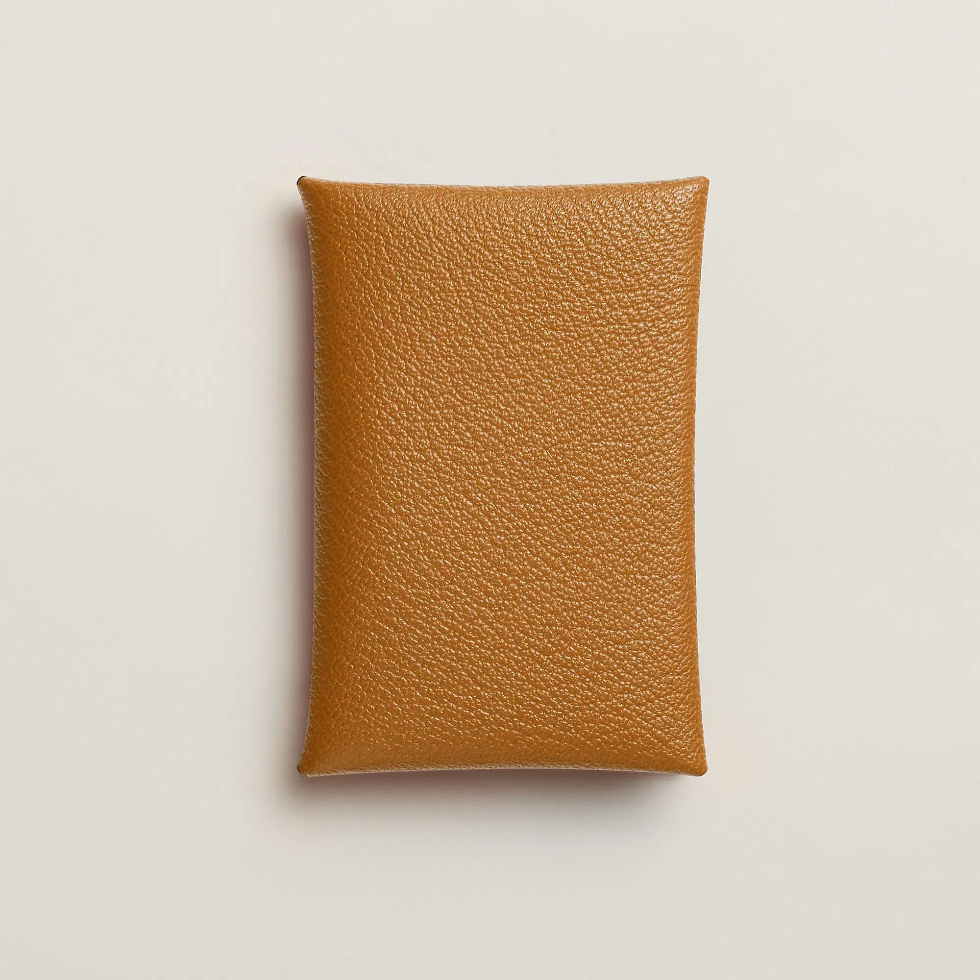 Hermes Calvi Card Holder Toupe