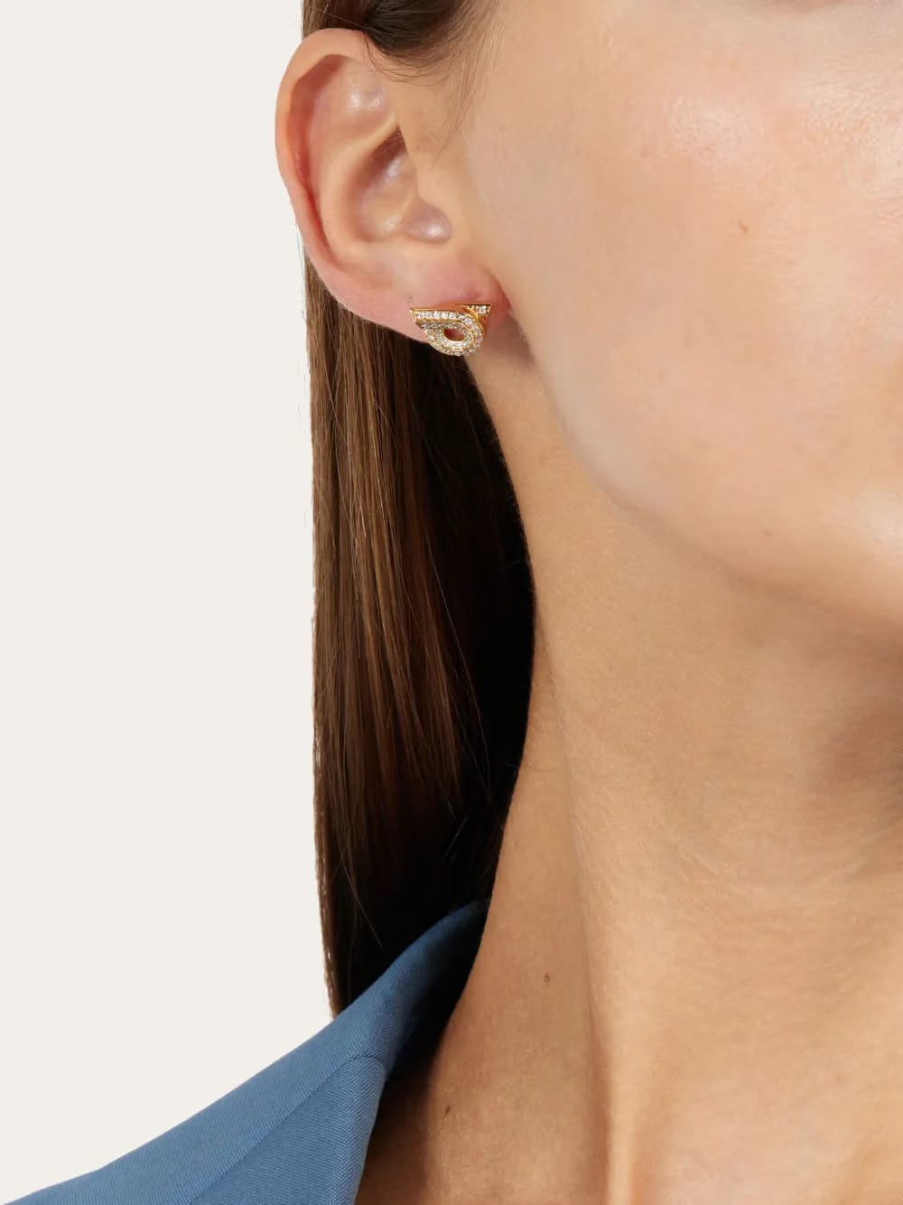 Gancini rhinestone-embellished earrings