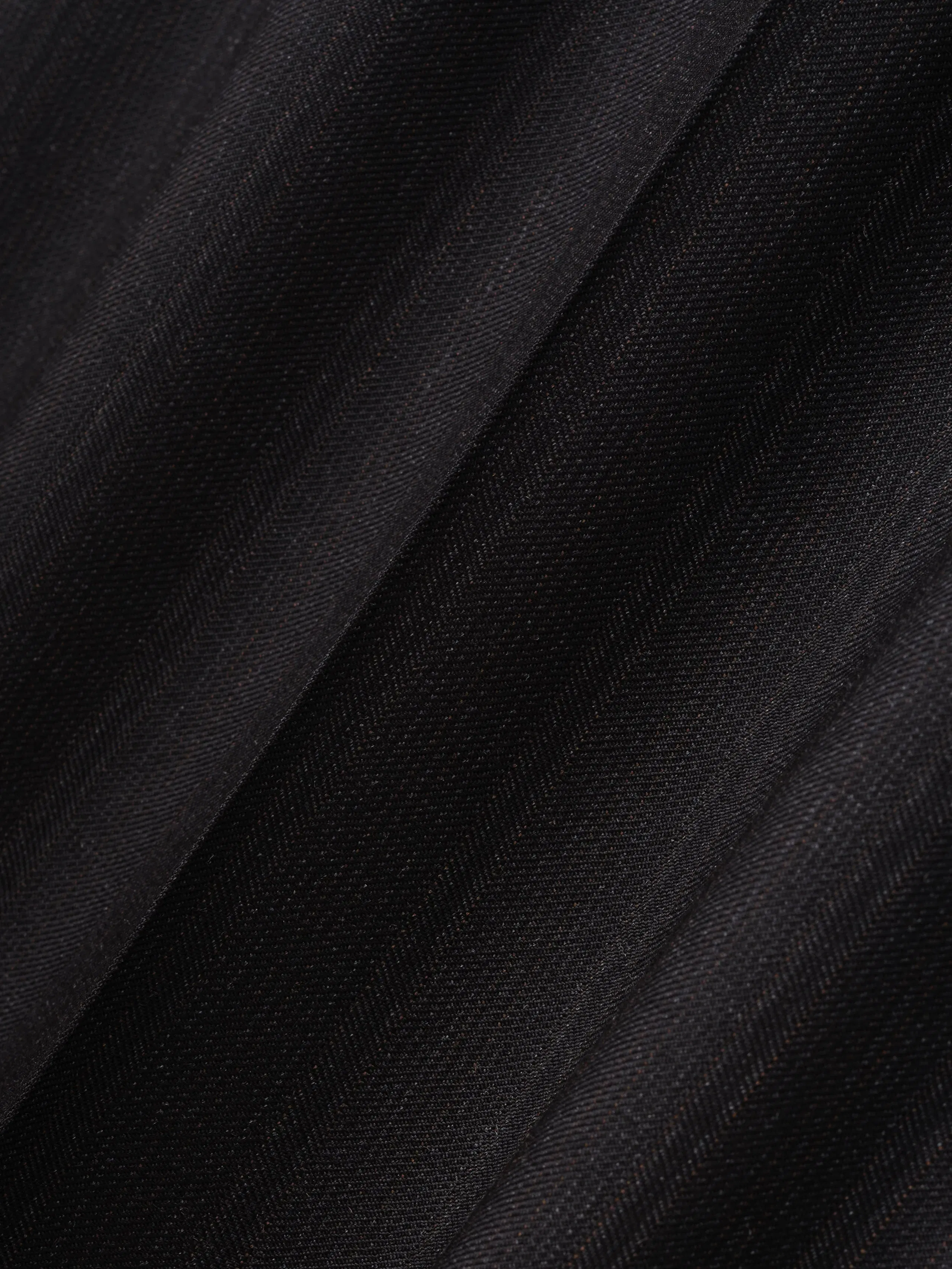 Essentials Black Striped Wool Wide Leg Drawstring Pants Black Striped