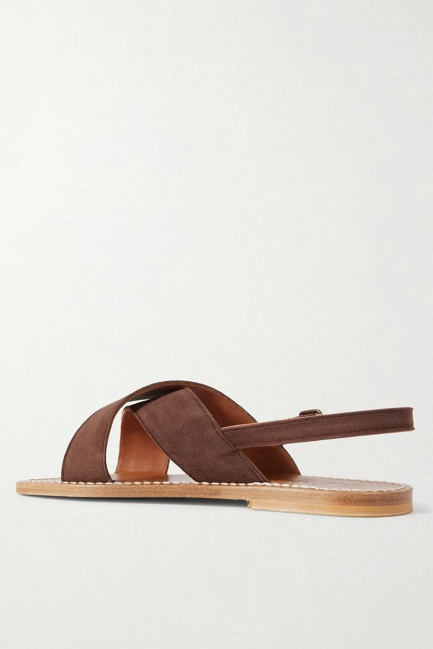K.Jacques St. Tropez Osorno Suede Sandals Chocolate Women's