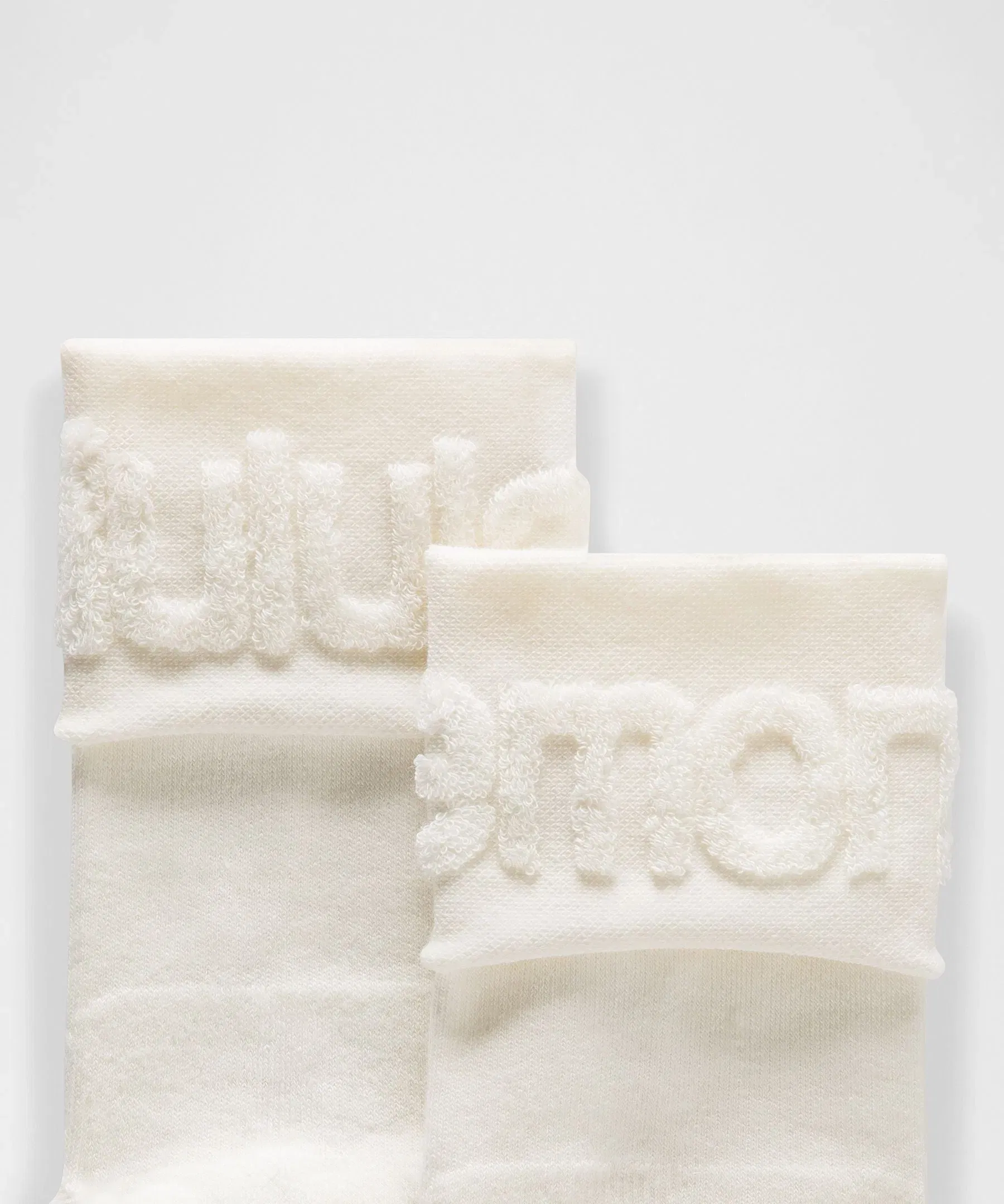 Lululemon Unisex Fold-Over Terry Quarter Socks