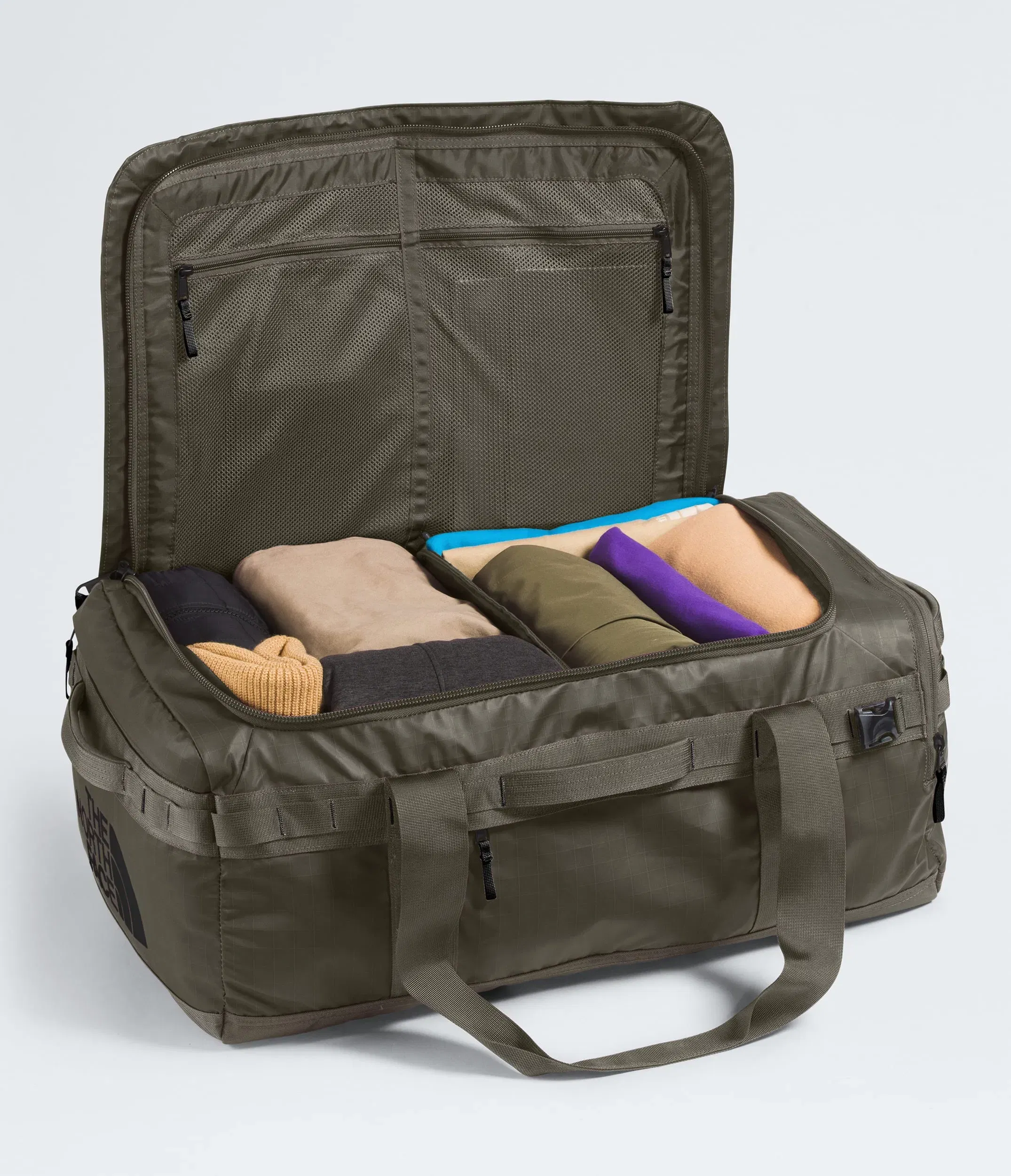 The North Face Base Camp™ Voyager Duffel—62L New Taupe Green